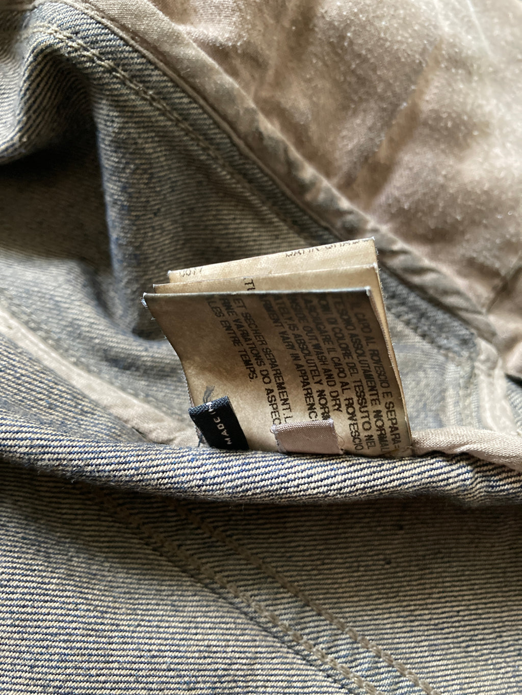 F/W 07 "EXPLODER" Dark Shadow Denim Jacket Rick Owens M