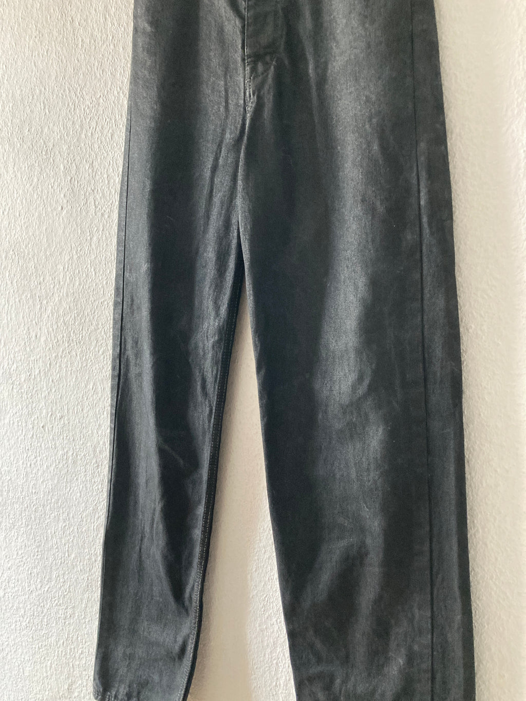 F/W 17 "GLITTER" Black Heavy Waxed Matte Dustulator Cut Denim US30