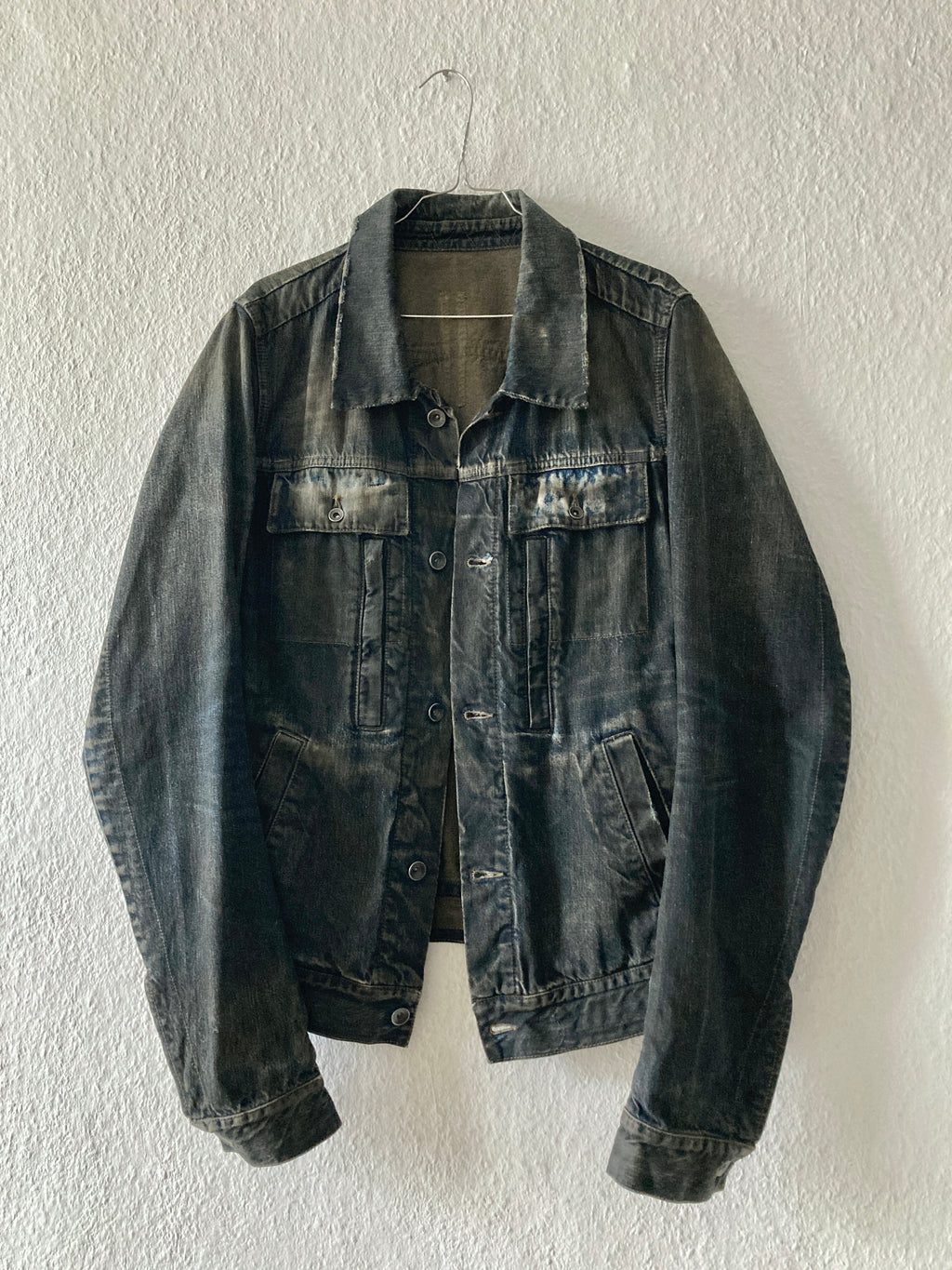 F/W 07 "EXPLODER" Dark Shadow Denim Jacket Rick Owens M