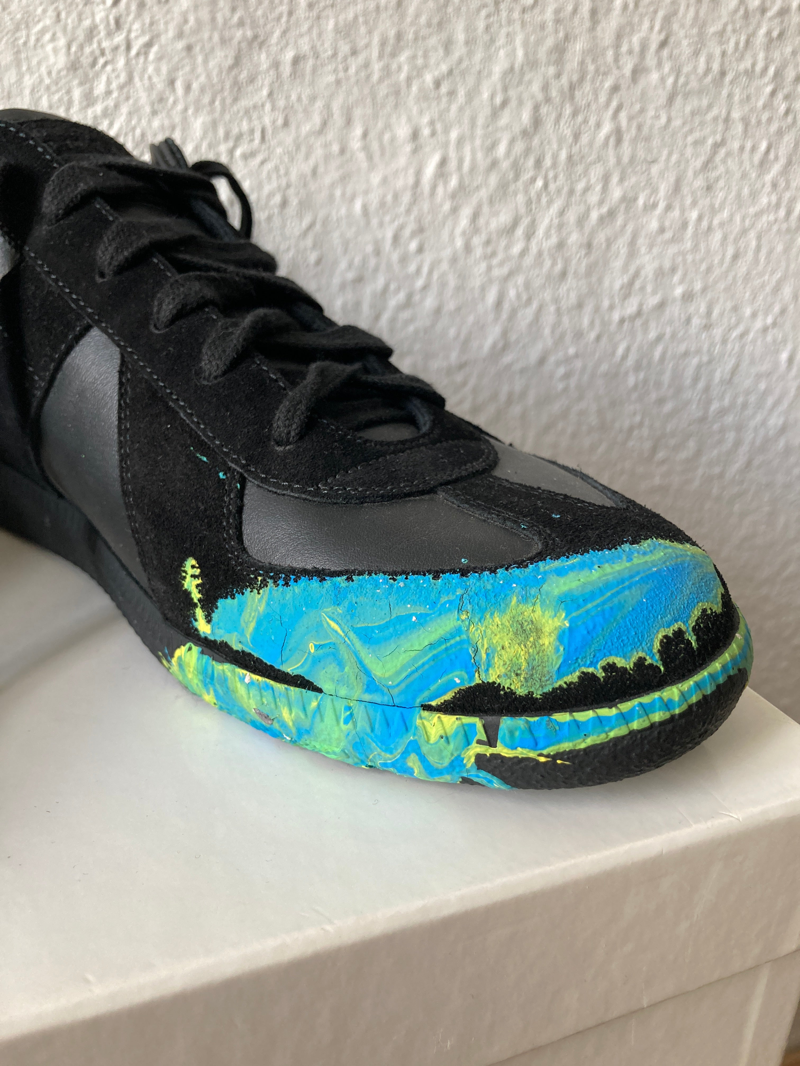 One-of-One Maison Margiela x William Cobbing Clay Splatter Replica in Black and Size IT43