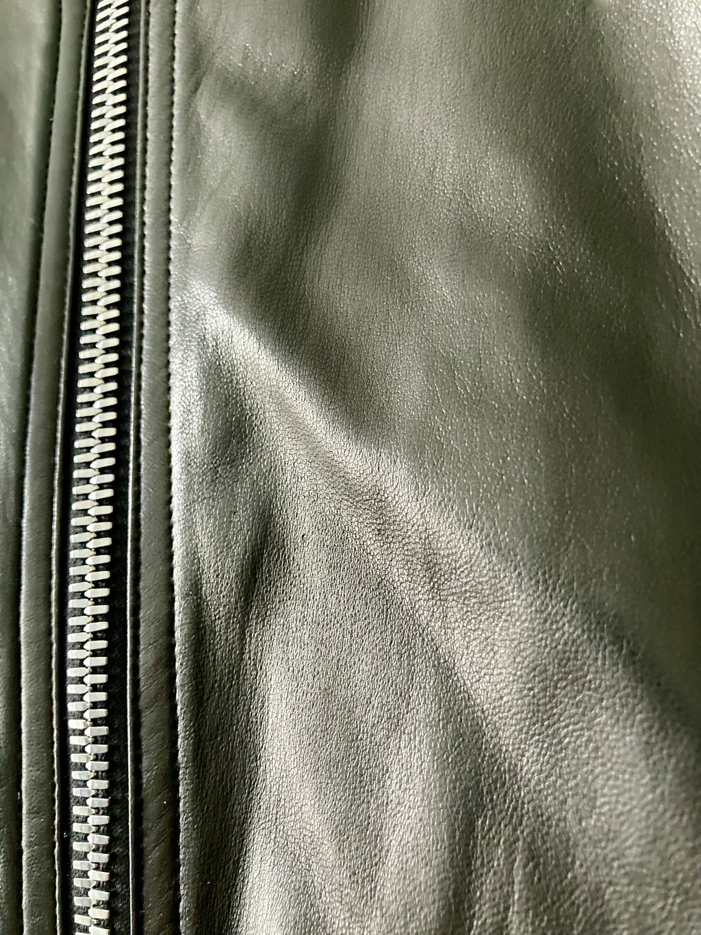 S/S 17 "WALRUS" Lamb Leather Intarsia Jacket in Black