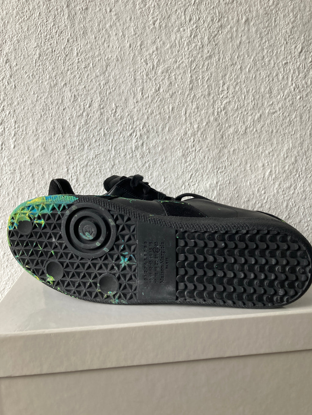 One-of-One Maison Margiela x William Cobbing Clay Splatter Replica in Black and Size IT43