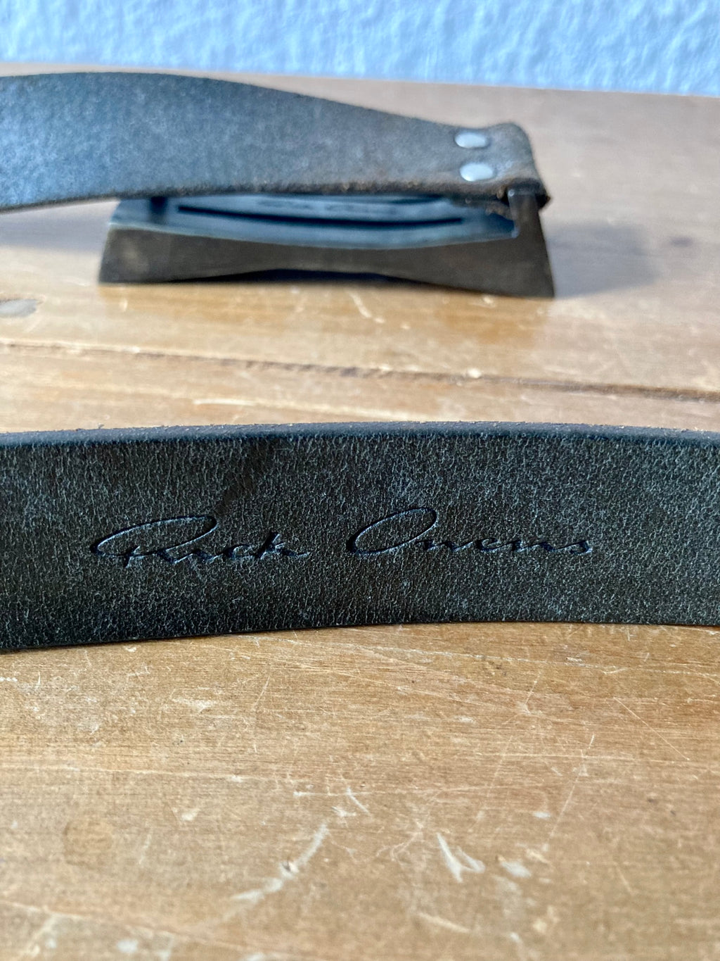 S/S 12 "NASKA" Leather Belt Rick Owens