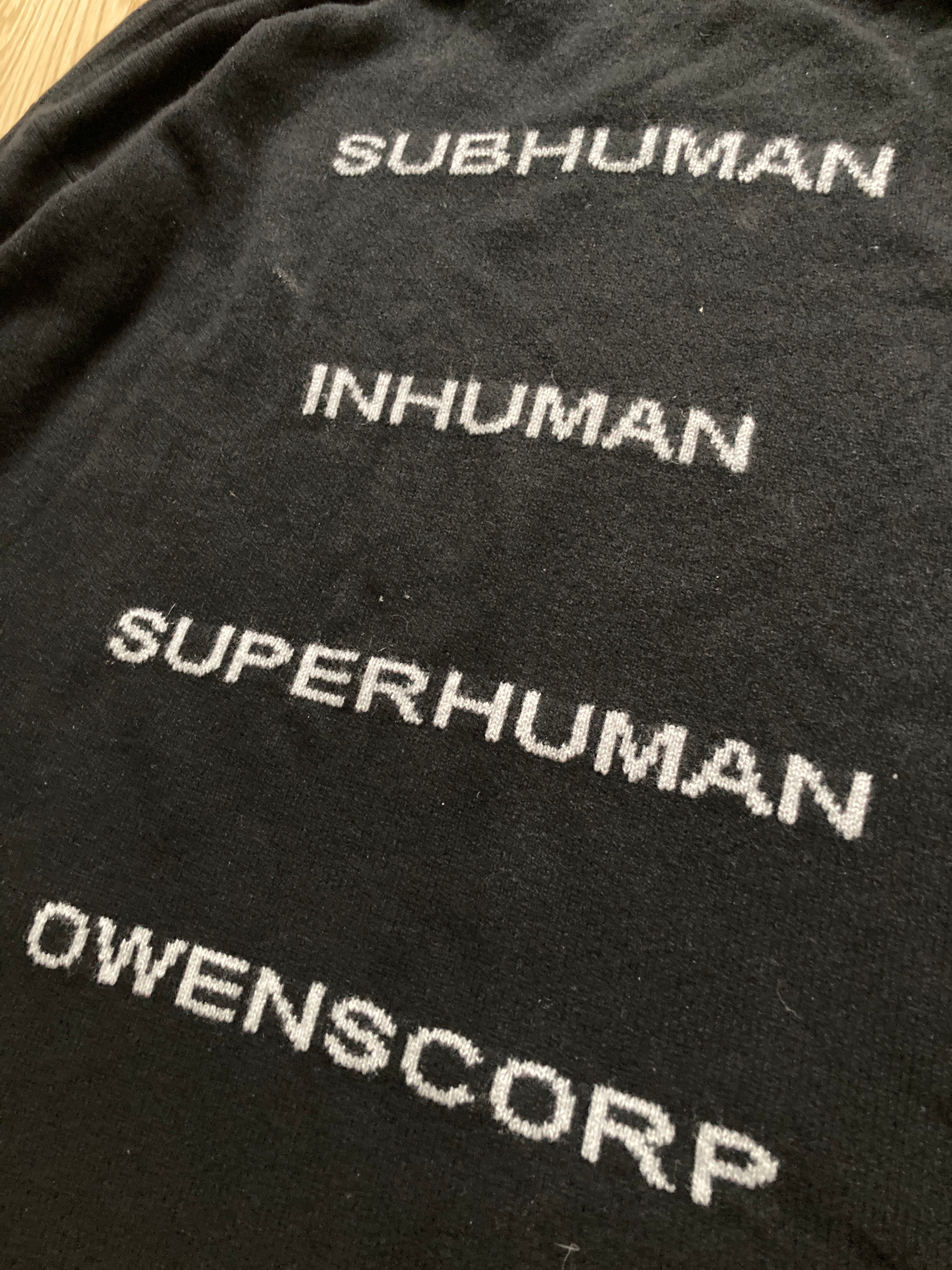 F/W 22 "STROBE" Black Runway Cashmere Hoodie Rick Owens L