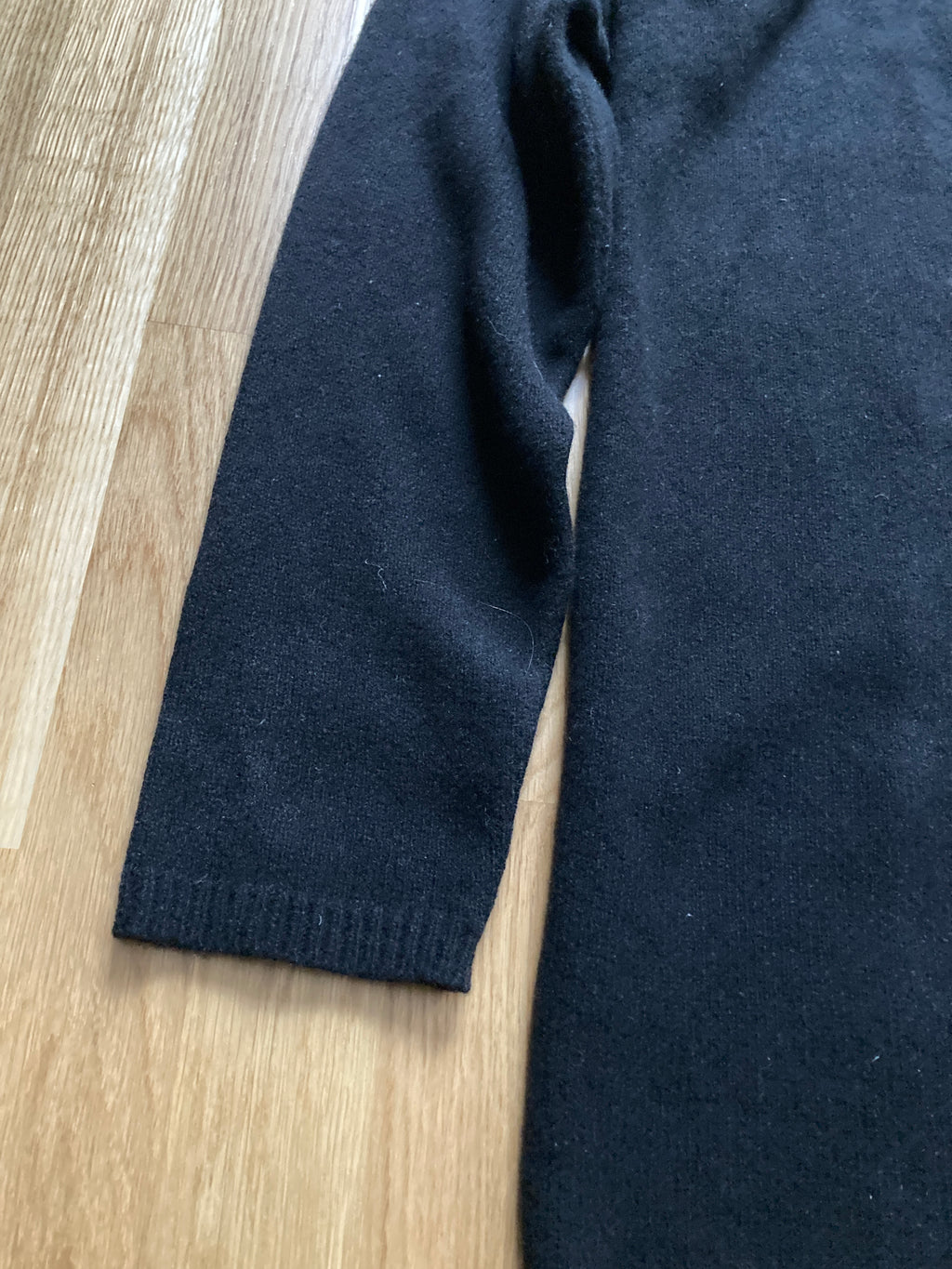 F/W 22 "STROBE" Black Runway Cashmere Hoodie Rick Owens L