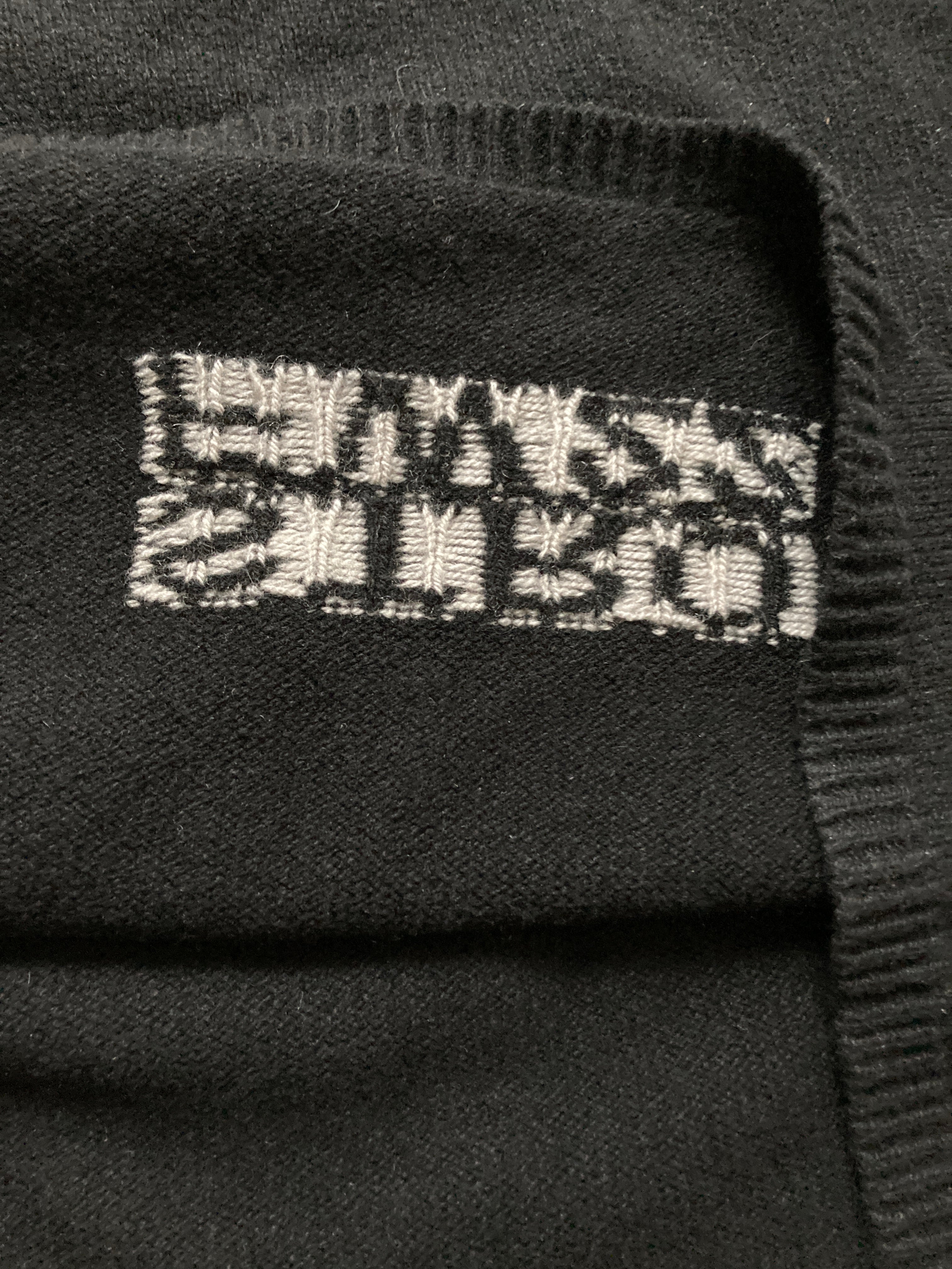 F/W 22 "STROBE" Black Runway Cashmere Hoodie Rick Owens L