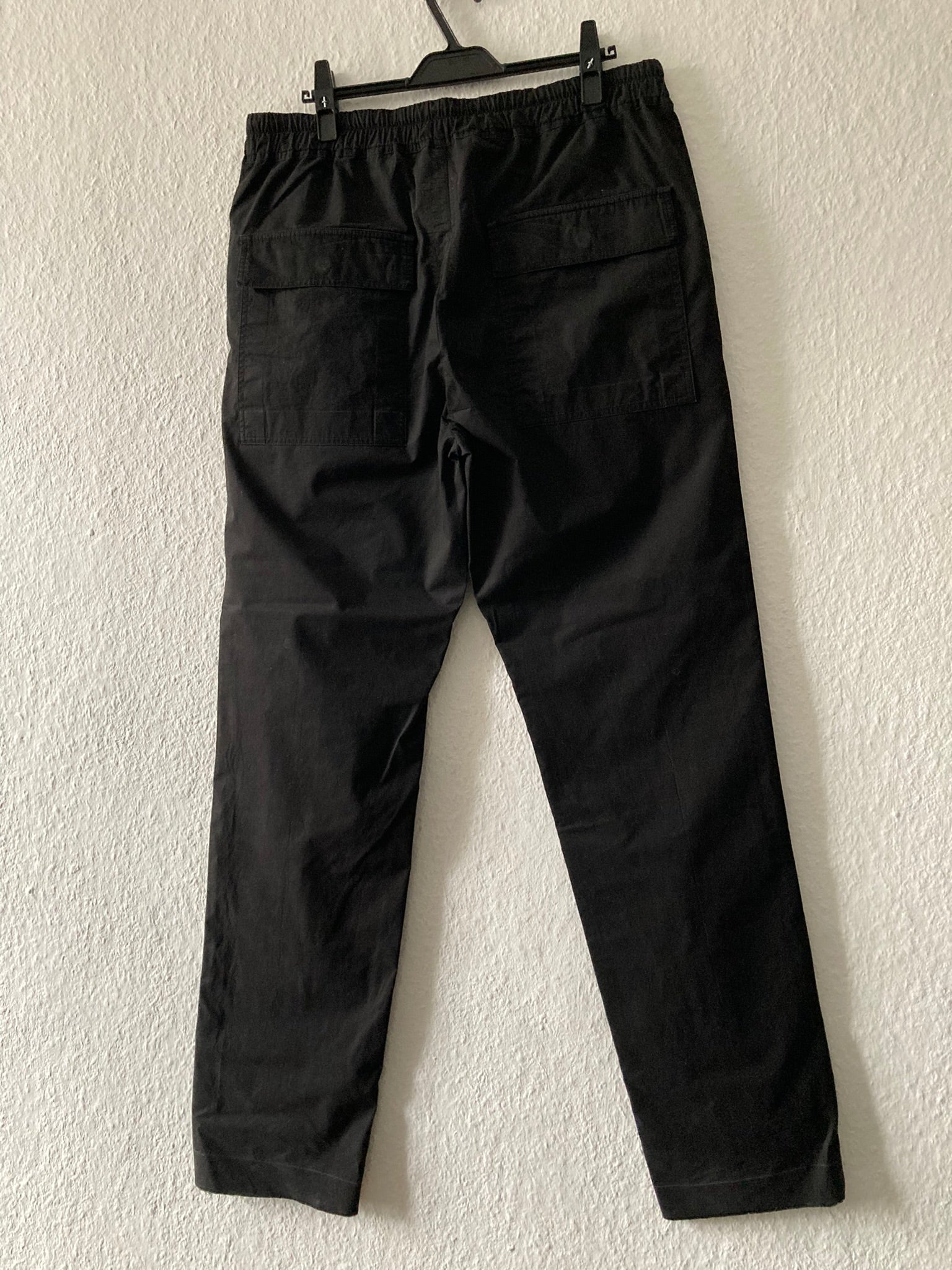 S/S 23 "EDFU" Drawstring Slim Long Pants in Black