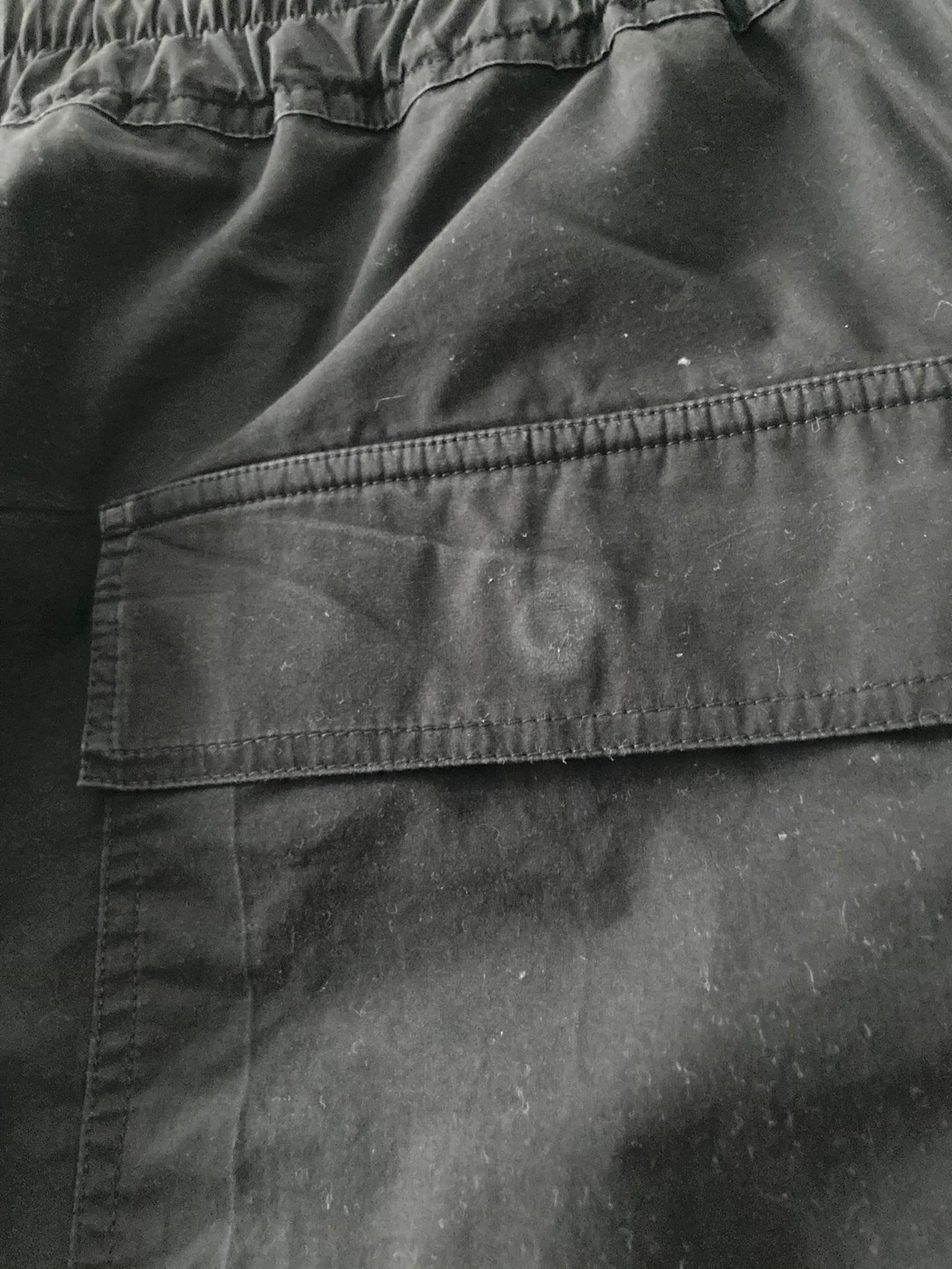 S/S 23 "EDFU" Drawstring Slim Long Pants in Black