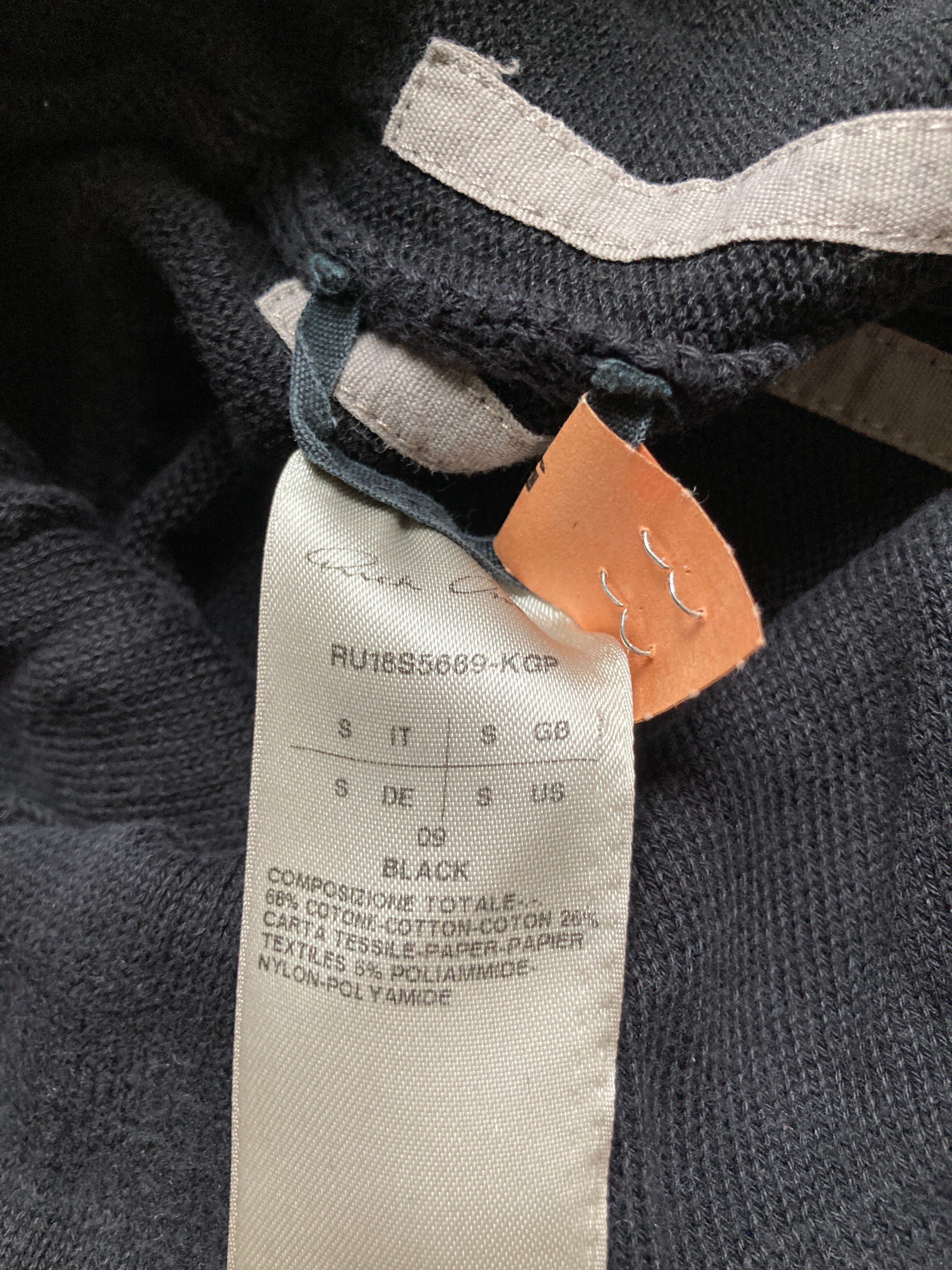 S/S 18 "DIRT" Paper Fibre Cotton Sweat Pants Rick Owens S