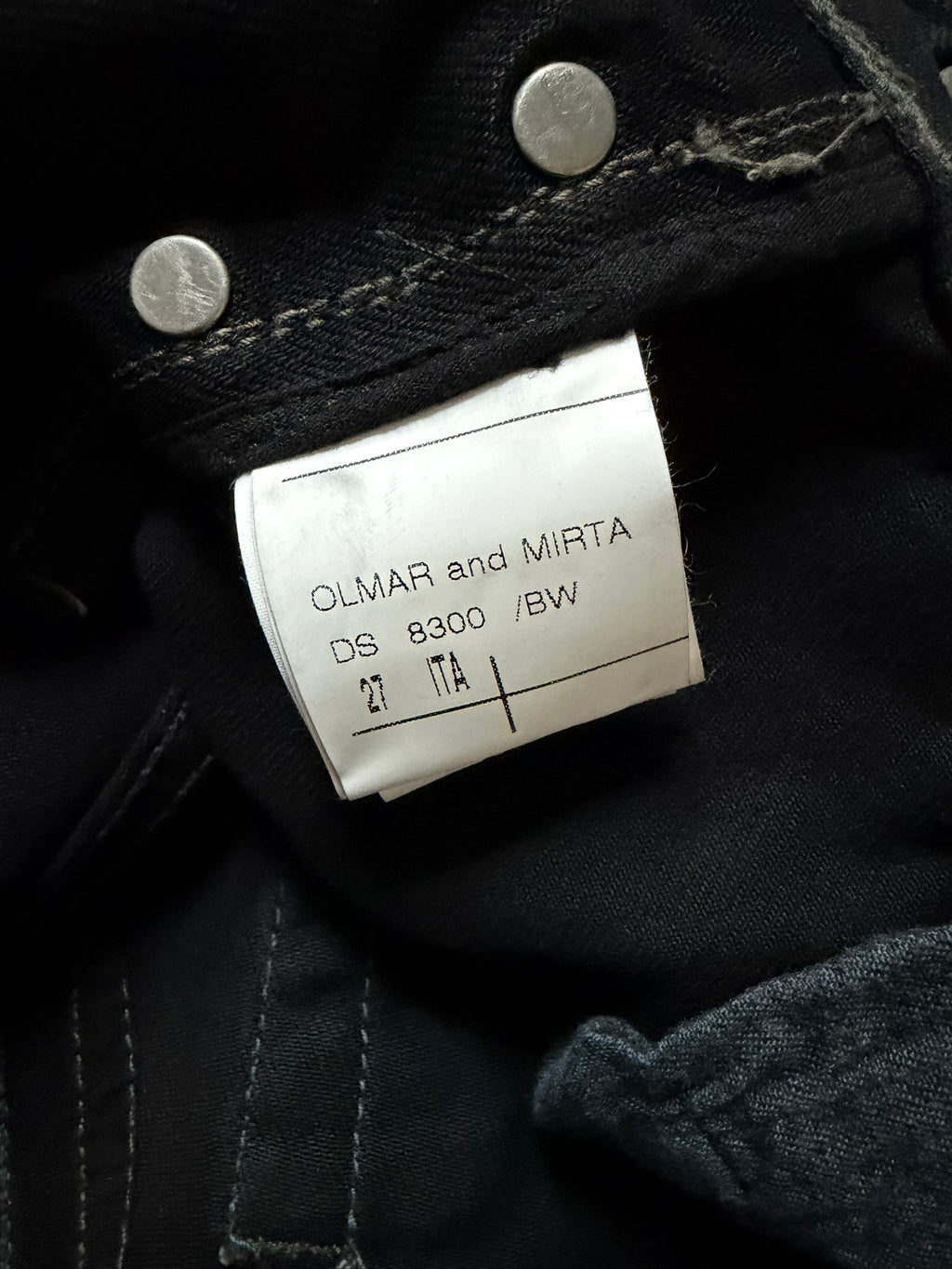 F/W 06 "DUSTULATOR" Black Wax Detroit Cut Denim Jeans Rick Owens