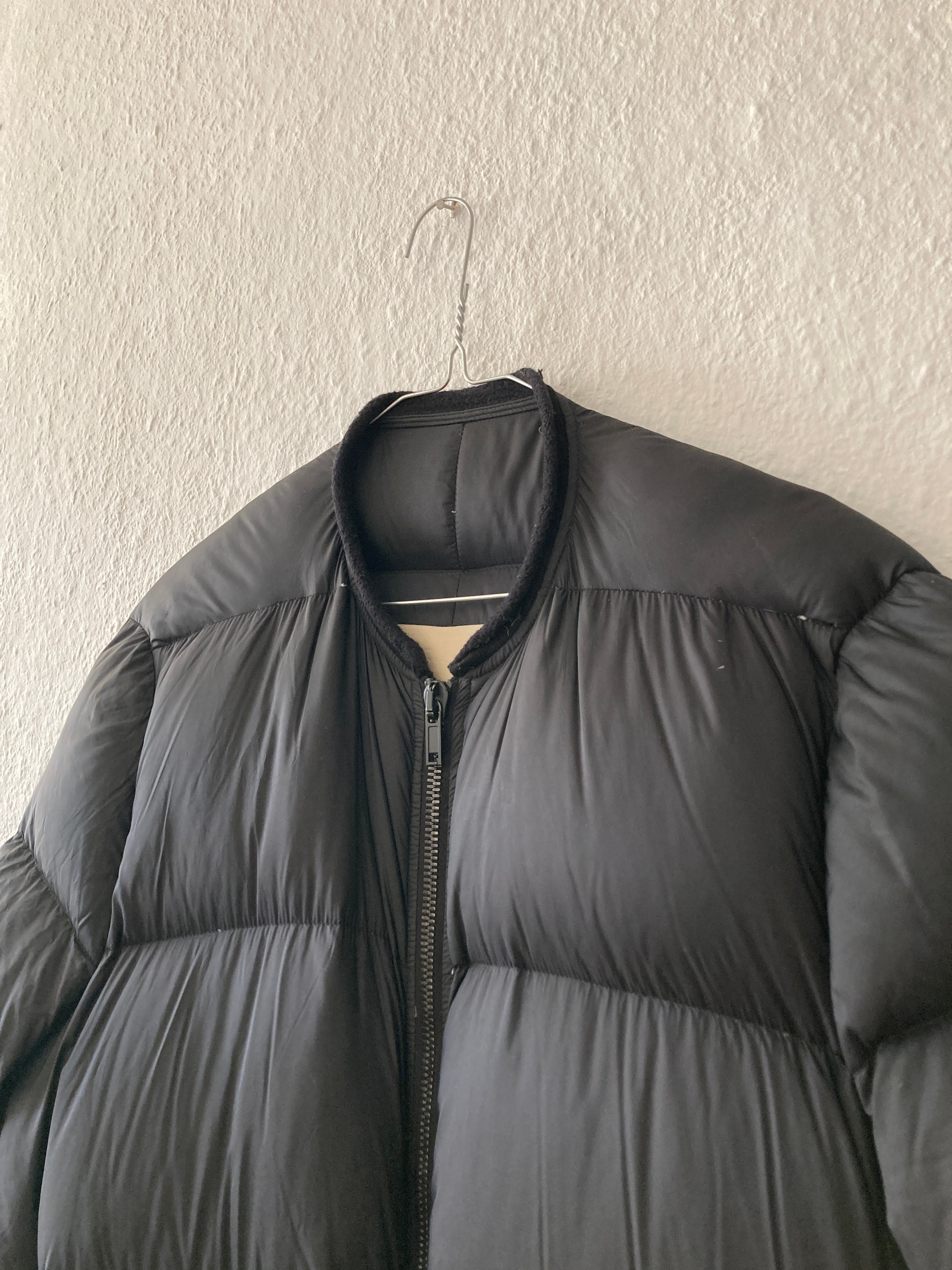 F/W 16 "MASTODON" Runway Pannier Cargo Down Puffer Coat in Black Size 50/M