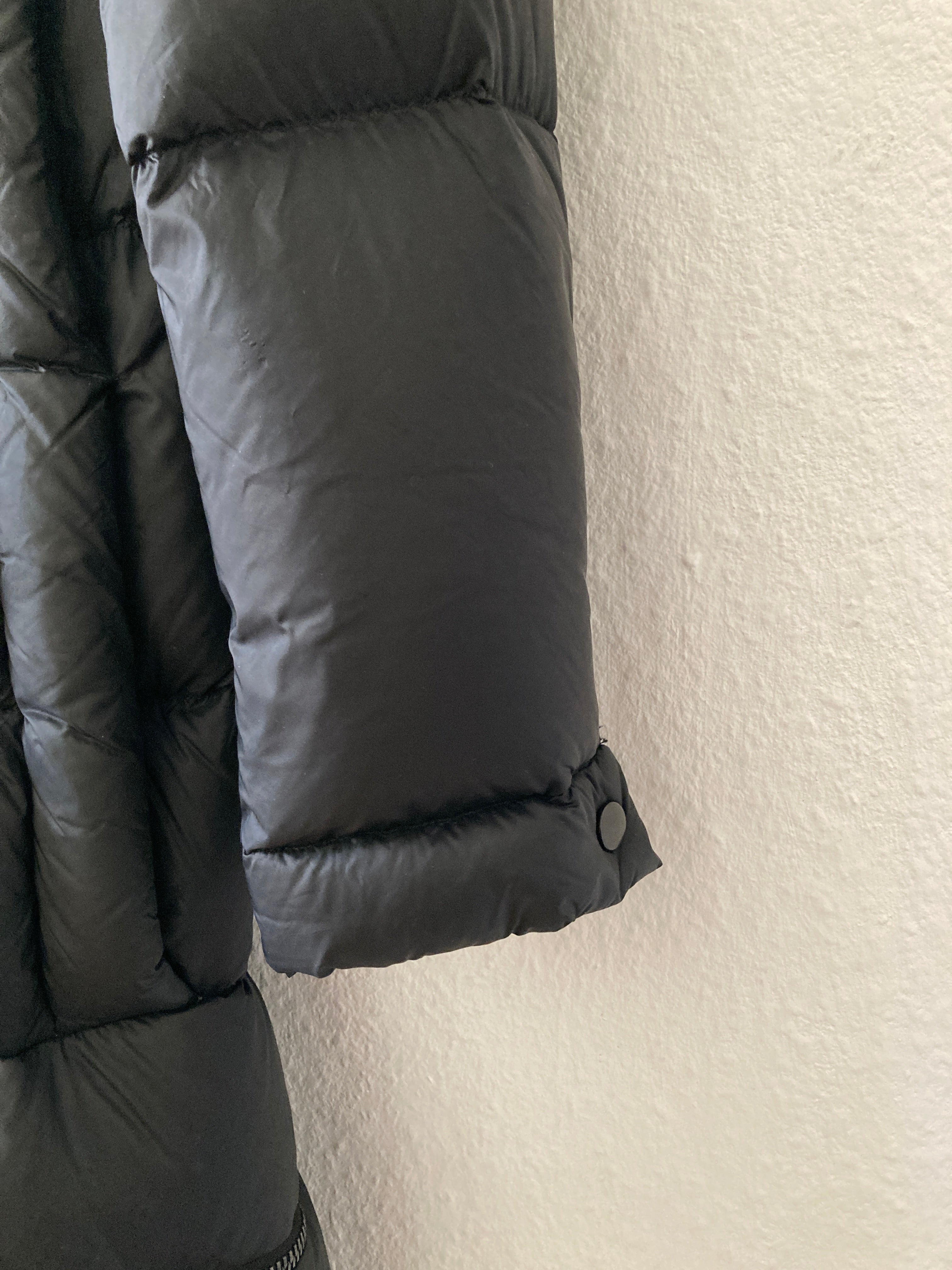 F/W 16 "MASTODON" Runway Pannier Cargo Down Puffer Coat in Black Size 50/M