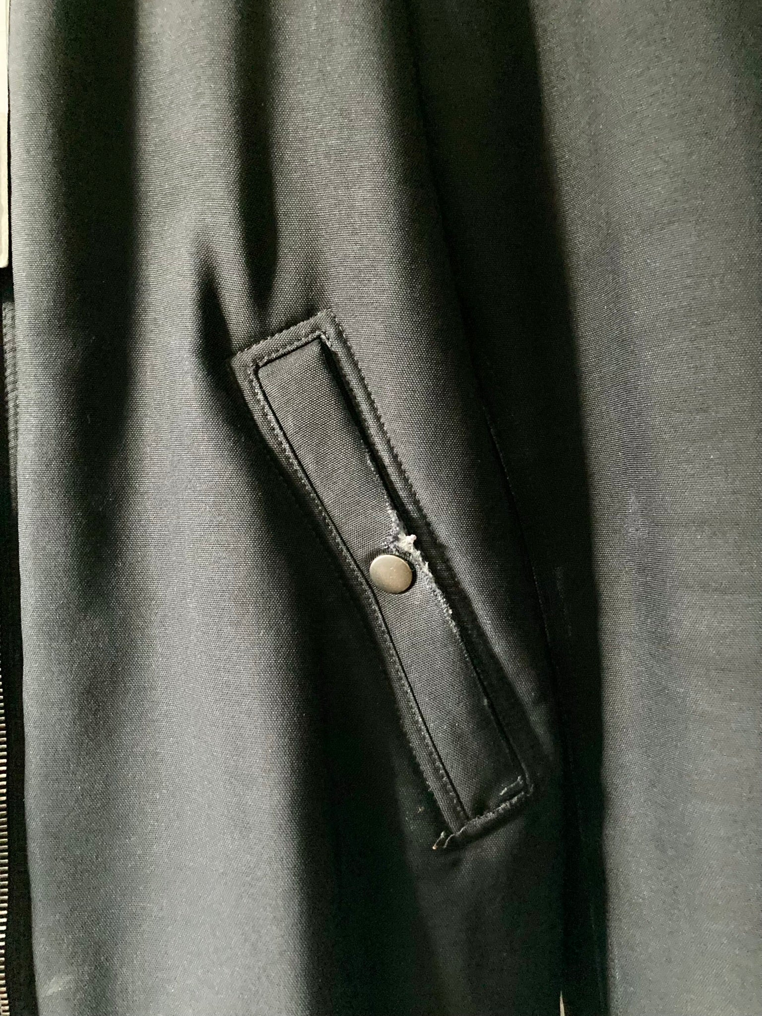 F/W 14 „MOODY“ Runway Sample Silk & Wool Down-Filled Bomber Jacket in Black