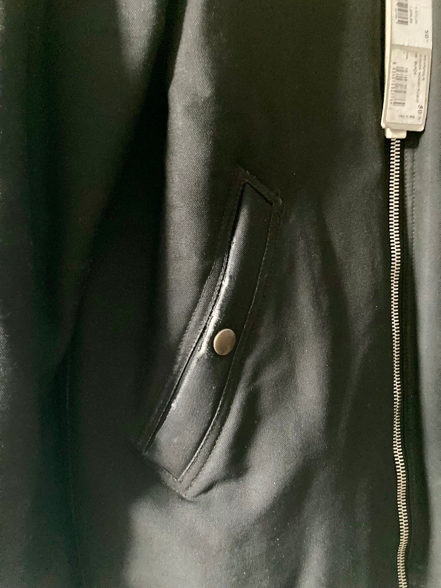 F/W 14 „MOODY“ Runway Sample Silk & Wool Down-Filled Bomber Jacket in Black