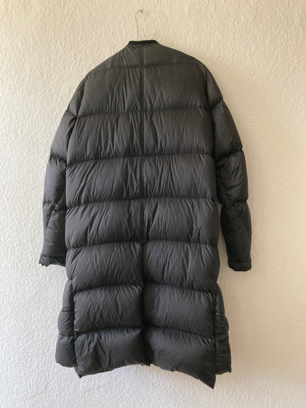 F/W 16 "MASTODON" Runway Pannier Cargo Down Puffer Coat in Black Size 50/M