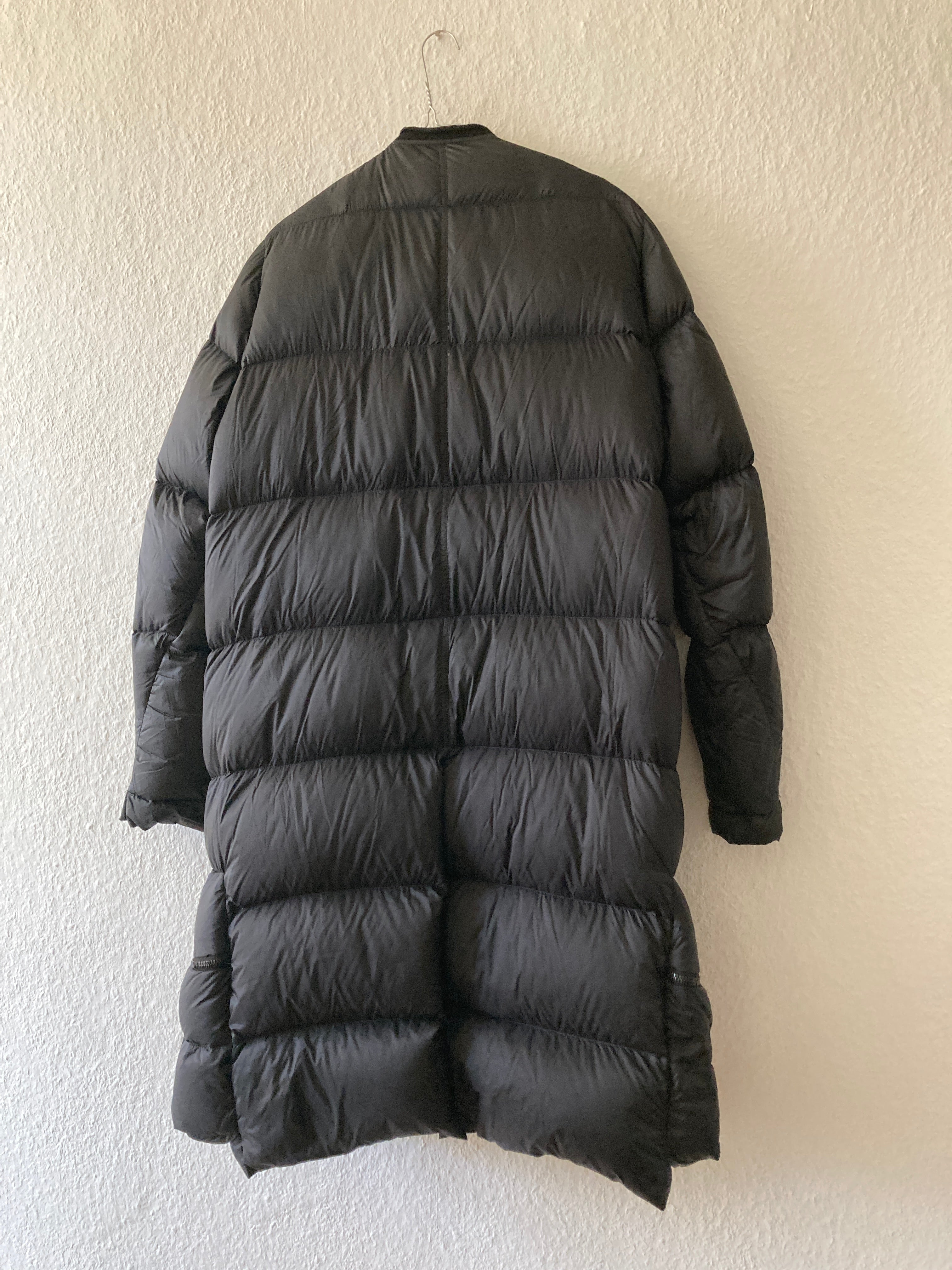 F/W 16 "MASTODON" Runway Pannier Cargo Down Puffer Coat in Black Size 50/M