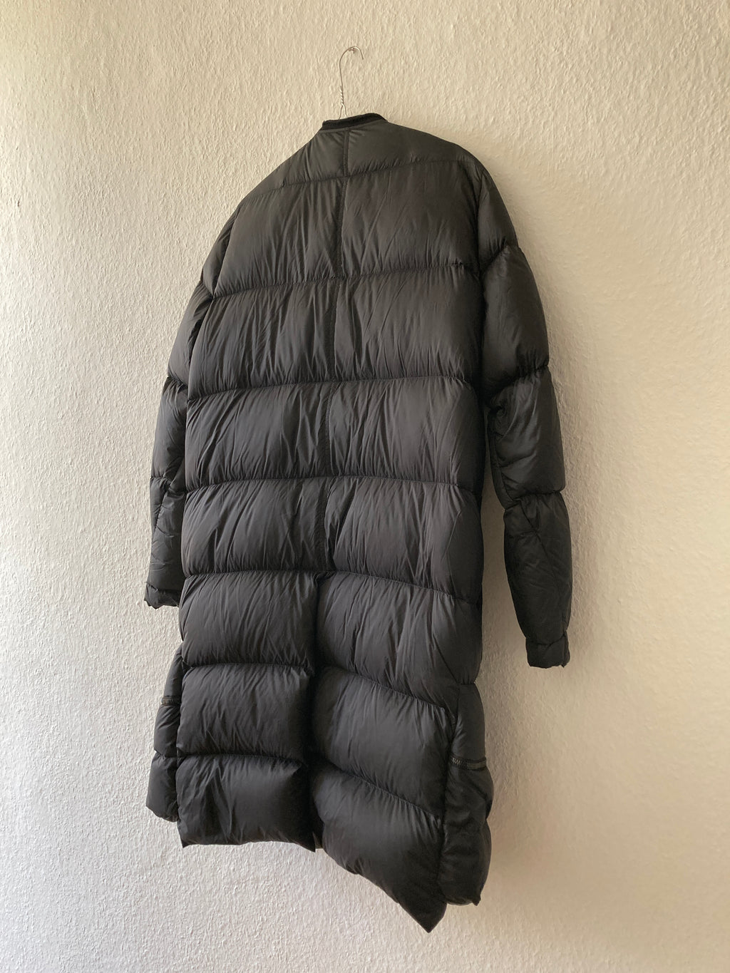 F/W 16 "MASTODON" Runway Pannier Cargo Down Puffer Coat in Black Size 50/M