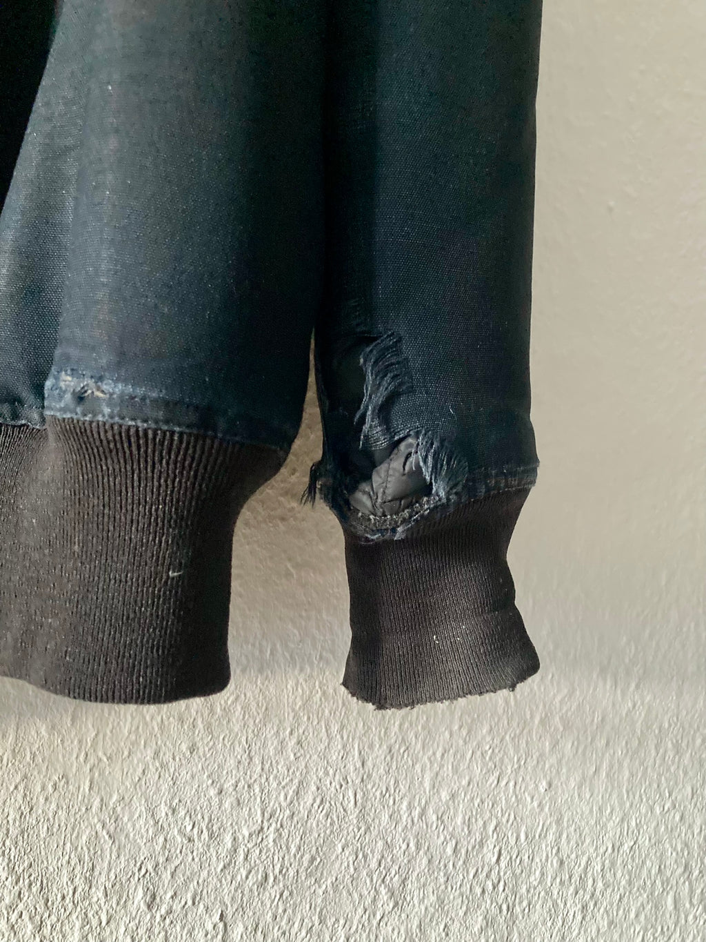 F/W 14 „MOODY“ Runway Sample Silk & Wool Down-Filled Bomber Jacket in Black