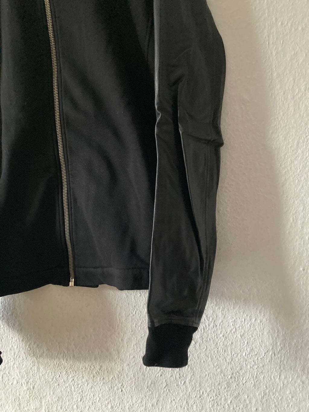 F/W 14 “MOODY” Felpa Mollino Jacket w. Leather Sleeves XL