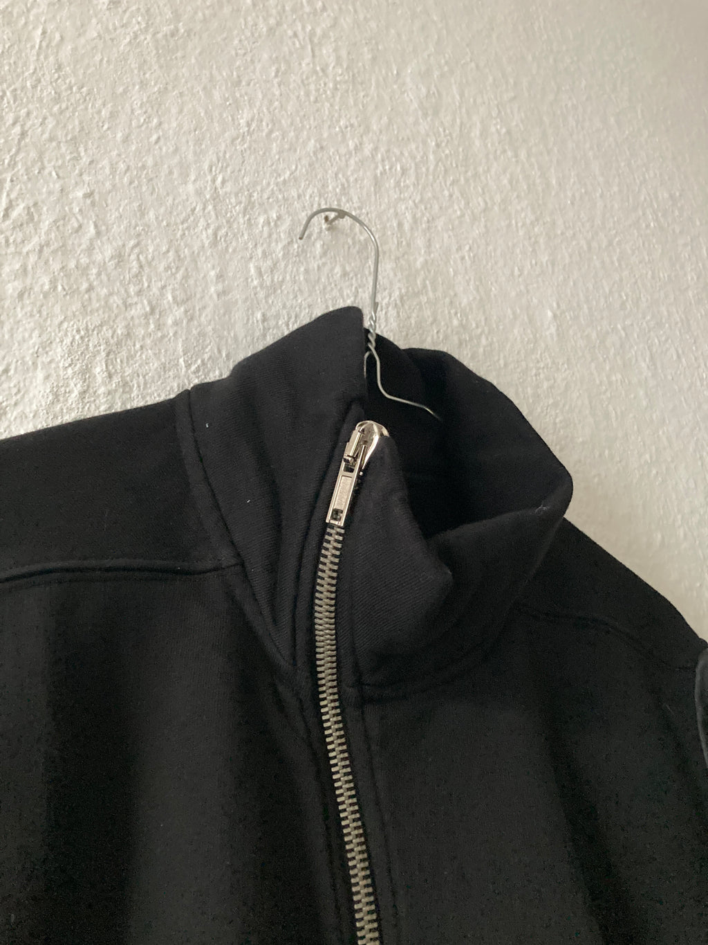 F/W 14 “MOODY” Felpa Mollino Jacket w. Leather Sleeves XL