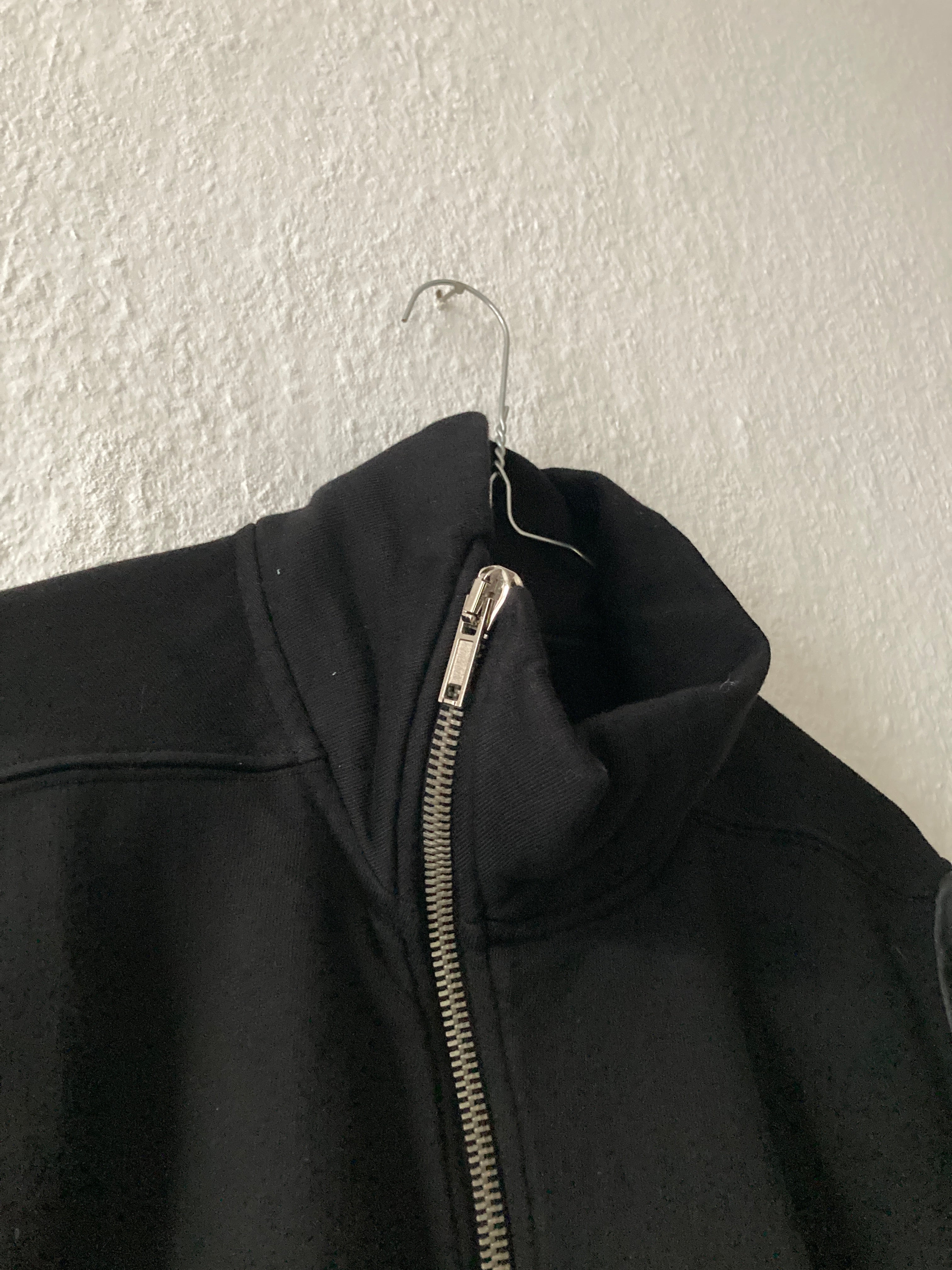 F/W 14 “MOODY” Felpa Mollino Jacket w. Leather Sleeves XL