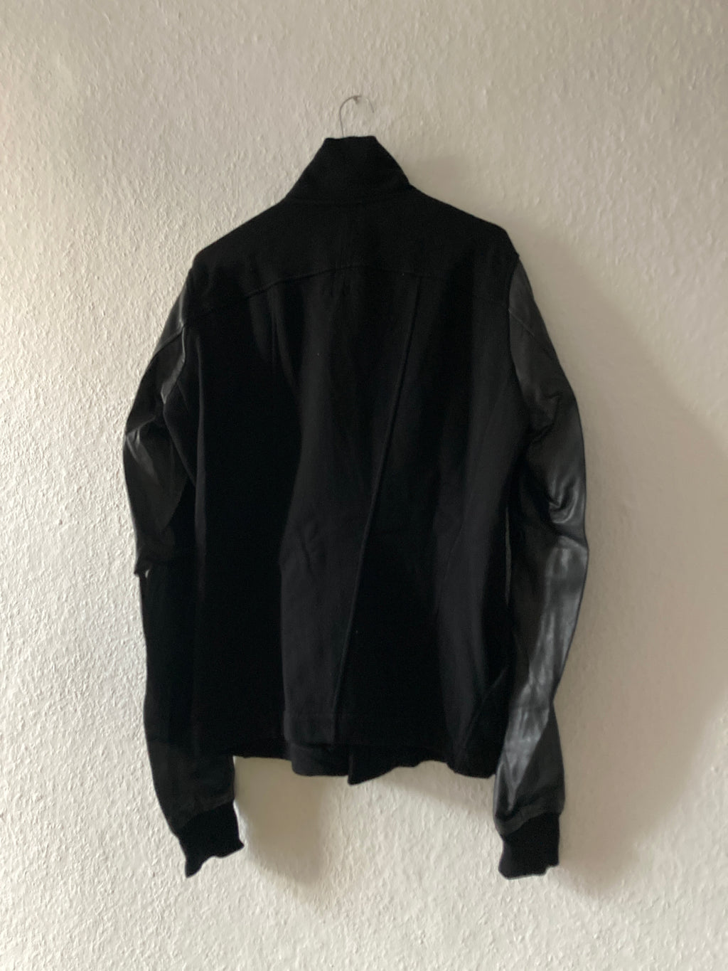 F/W 14 “MOODY” Felpa Mollino Jacket w. Leather Sleeves XL