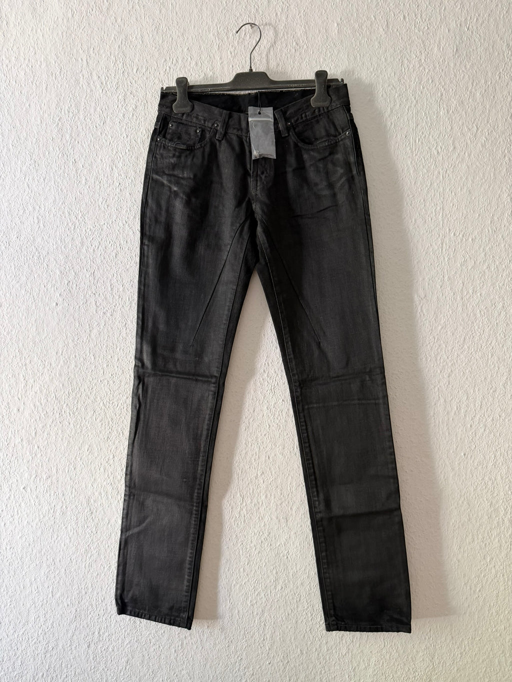F/W 06 "DUSTULATOR" Black Wax Detroit Cut Denim Jeans Rick Owens