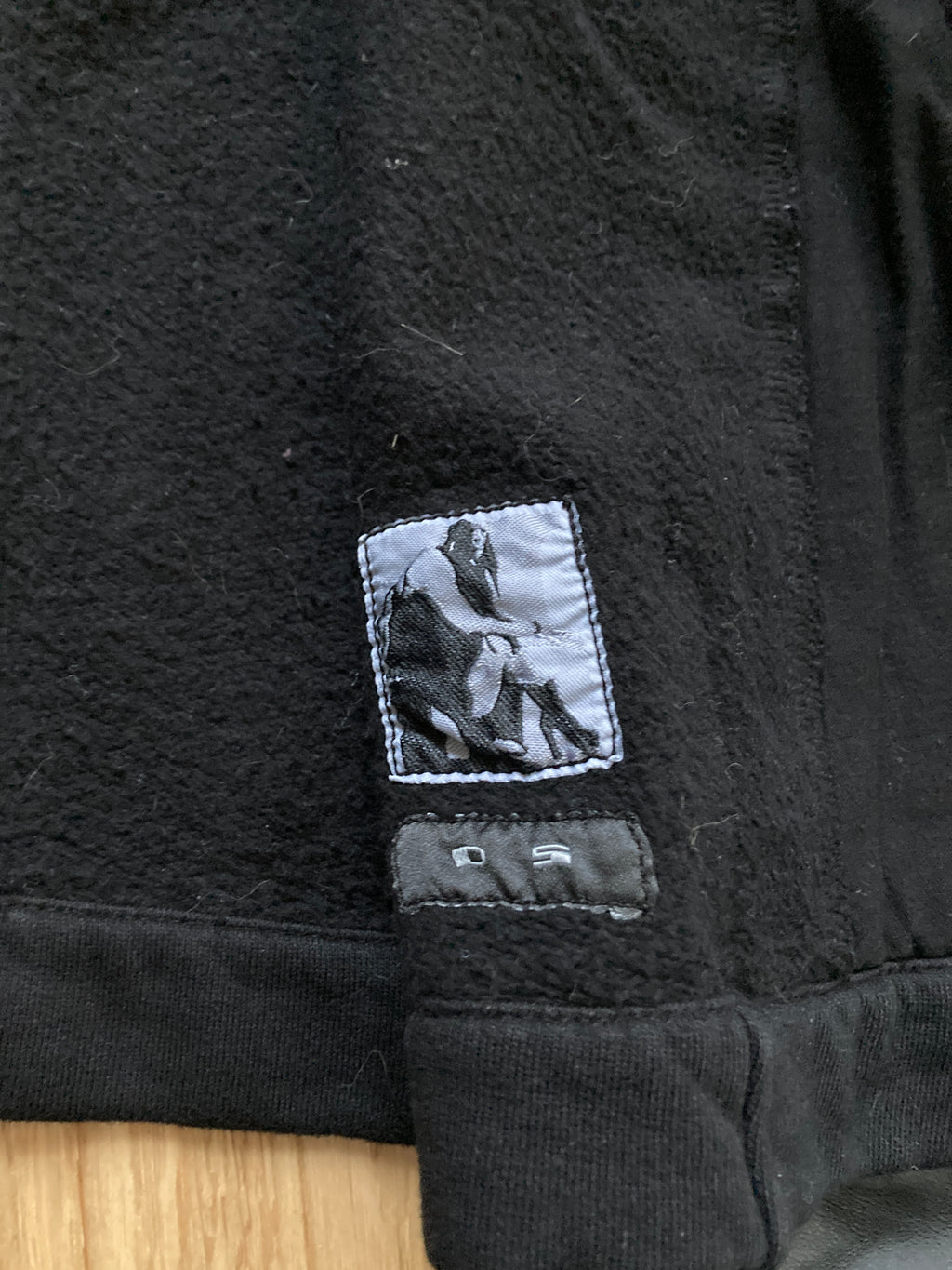 F/W 14 “MOODY” Felpa Mollino Jacket w. Leather Sleeves XL