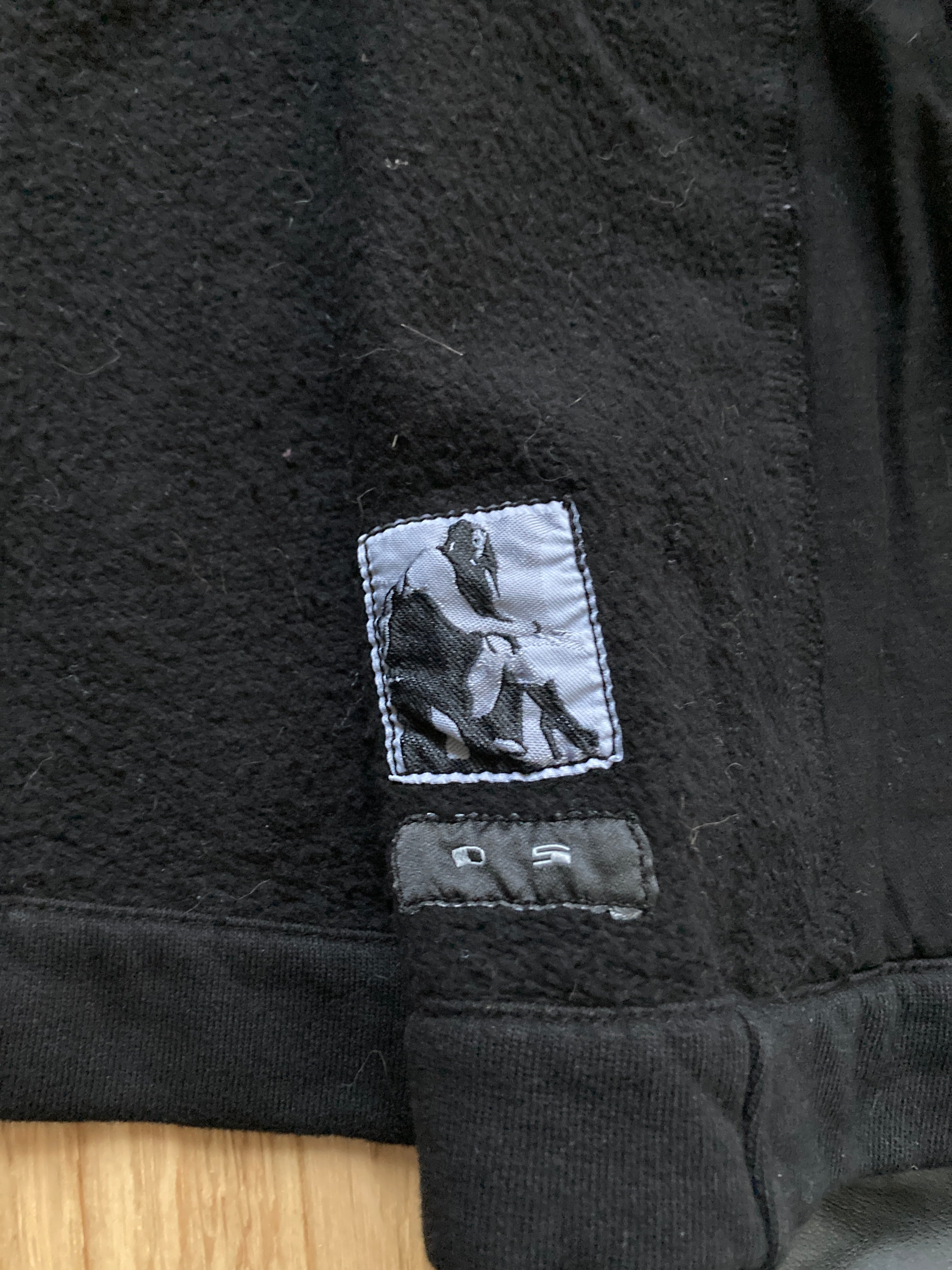 F/W 14 “MOODY” Felpa Mollino Jacket w. Leather Sleeves XL