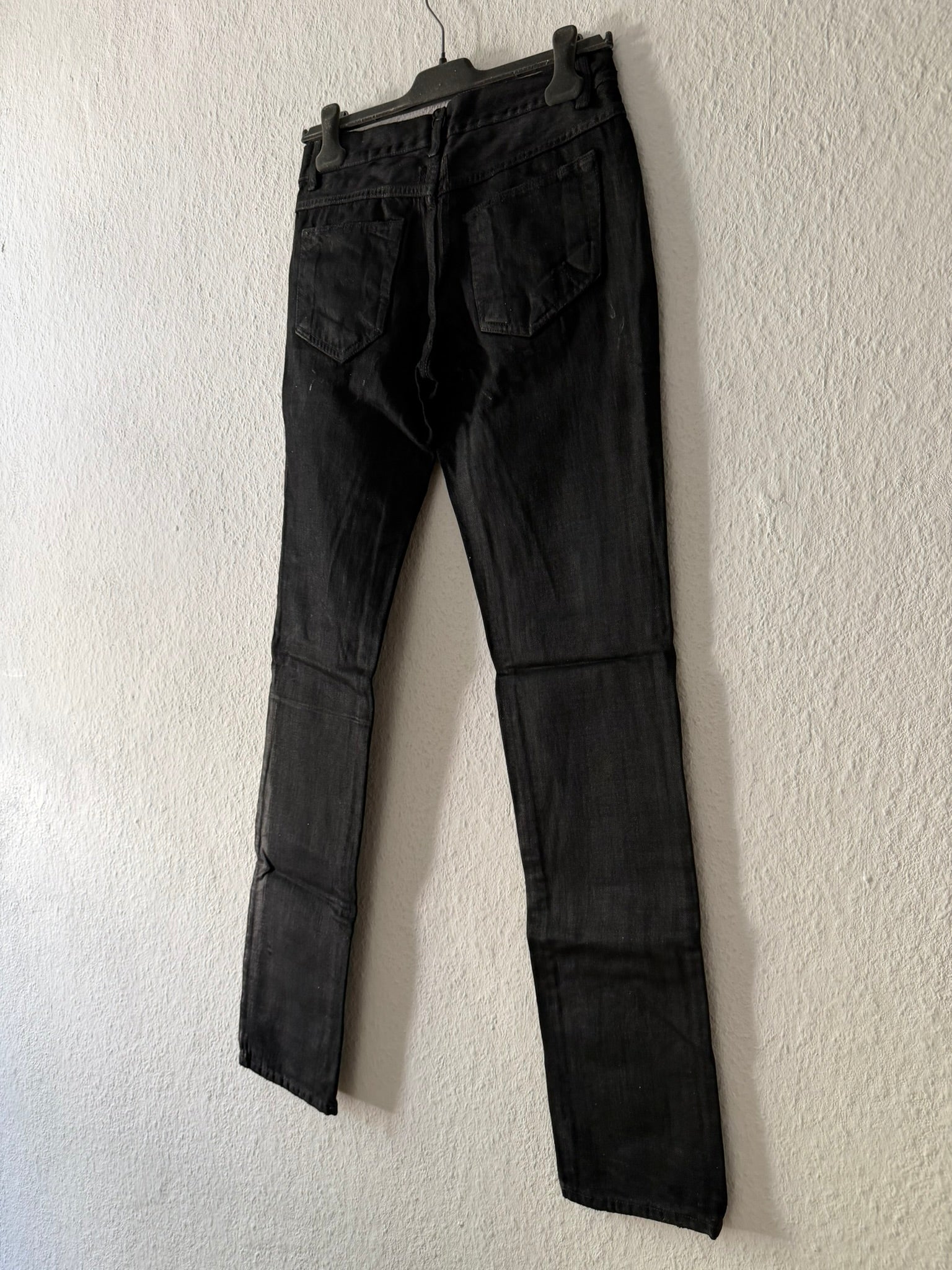 F/W 06 "DUSTULATOR" Black Wax Detroit Cut Denim Jeans Rick Owens
