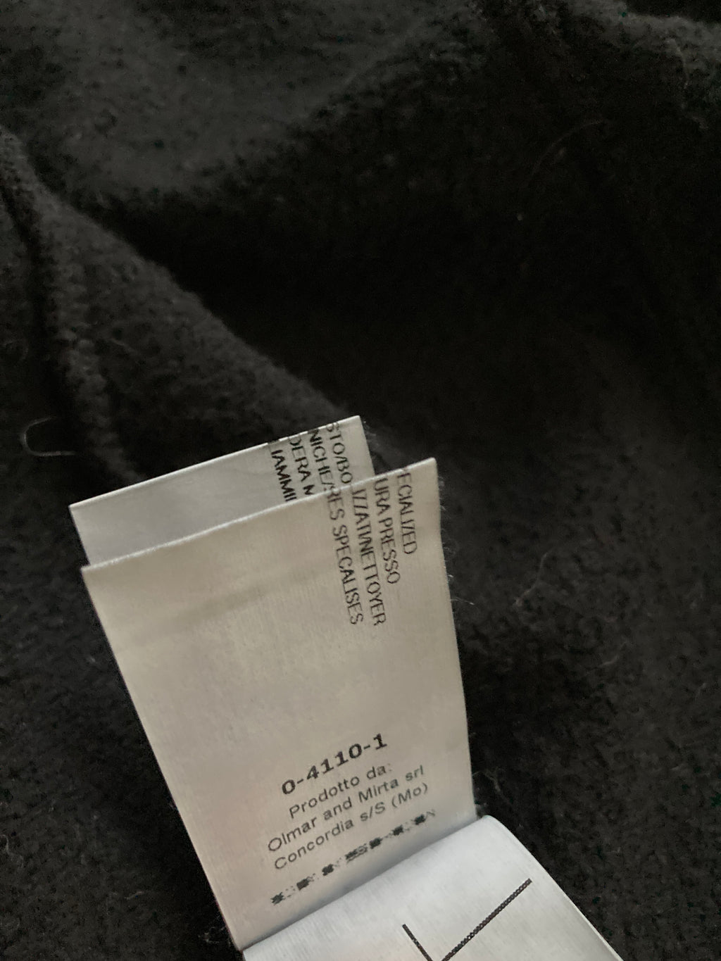 F/W 14 “MOODY” Felpa Mollino Jacket w. Leather Sleeves XL