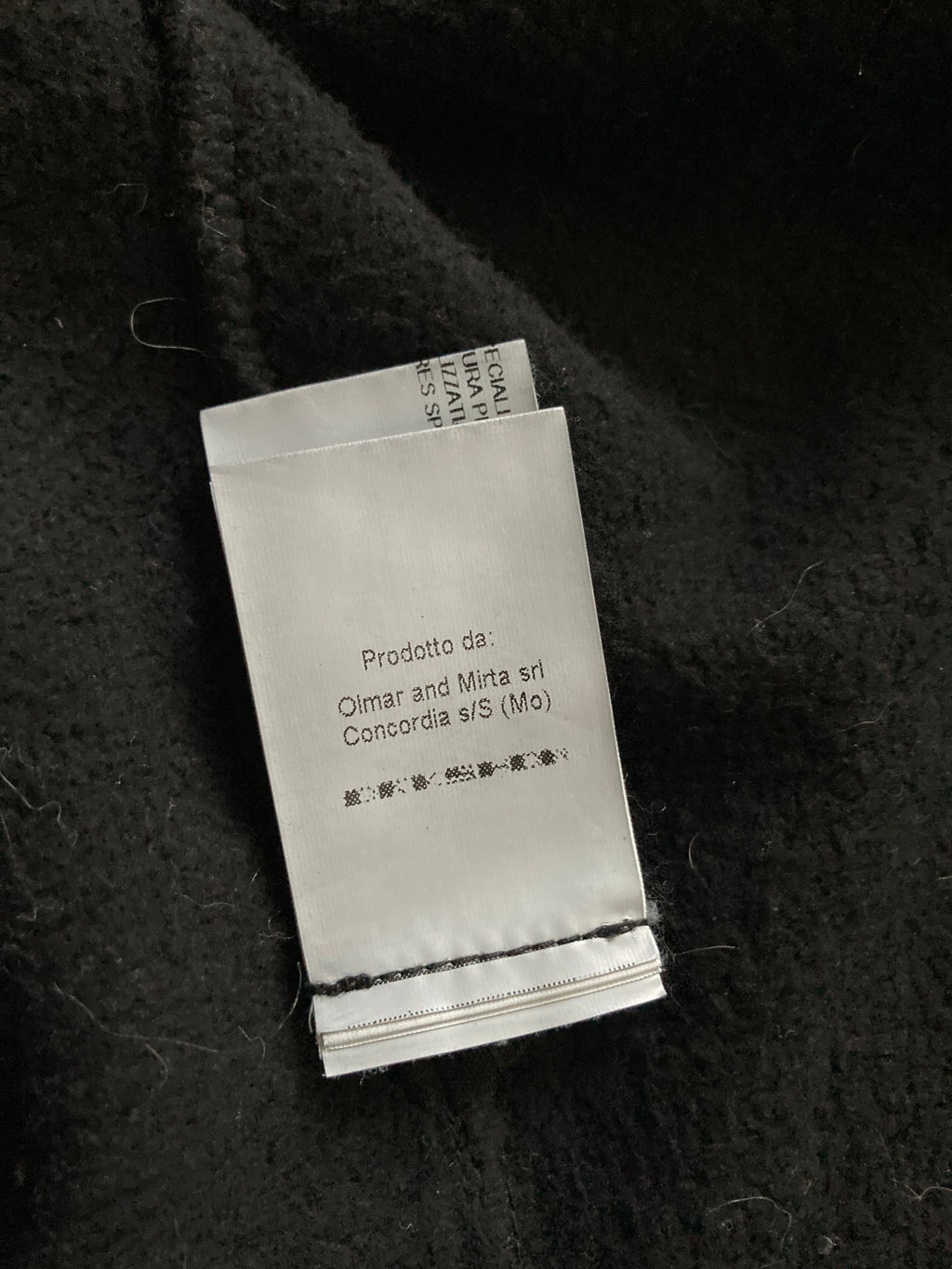 F/W 14 “MOODY” Felpa Mollino Jacket w. Leather Sleeves XL