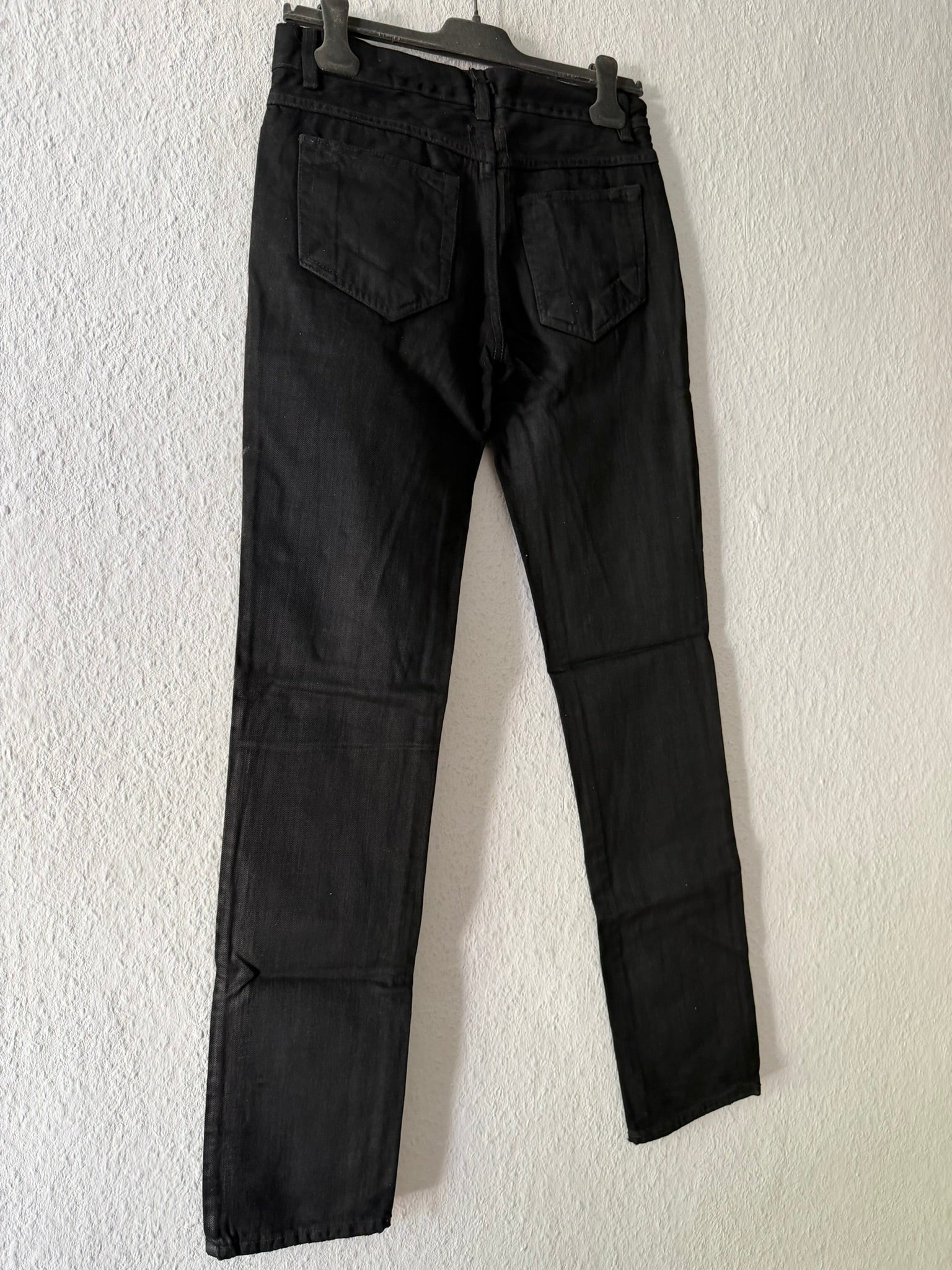 F/W 06 "DUSTULATOR" Black Wax Detroit Cut Denim Jeans Rick Owens