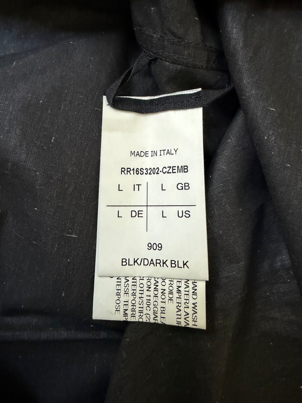 S/S 16 "CYCLOPS" Black Waxed Runway Eye Tank Top Rick Owens L