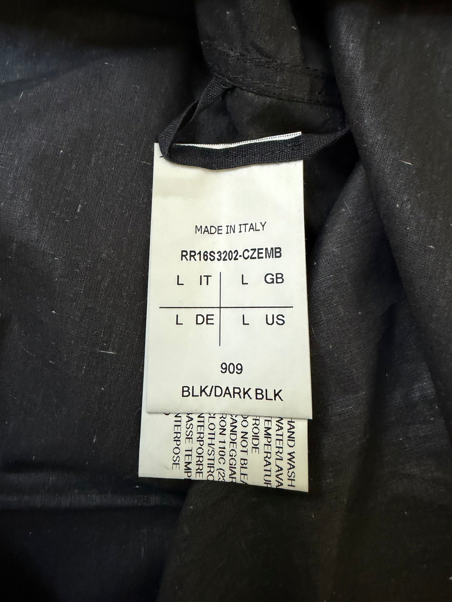 S/S 16 "CYCLOPS" Black Waxed Runway Eye Tank Top Rick Owens L