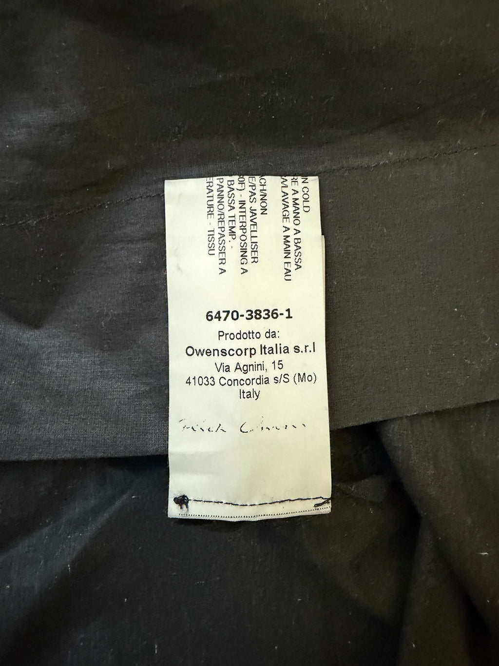 S/S 16 "CYCLOPS" Black Waxed Runway Eye Tank Top Rick Owens L