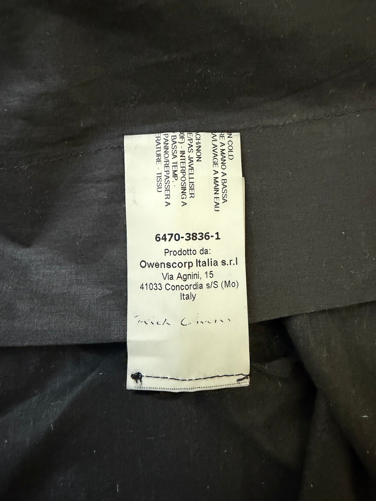 S/S 16 "CYCLOPS" Black Waxed Runway Eye Tank Top Rick Owens L