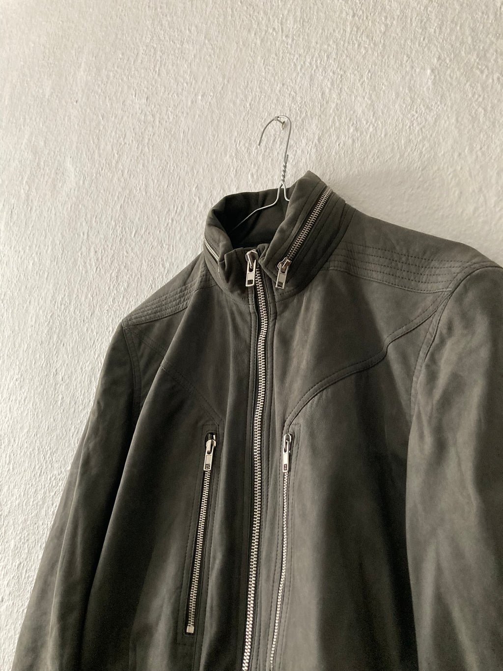 F/W 15 "SPHINX" IES Suede Lamb Leather Jacket