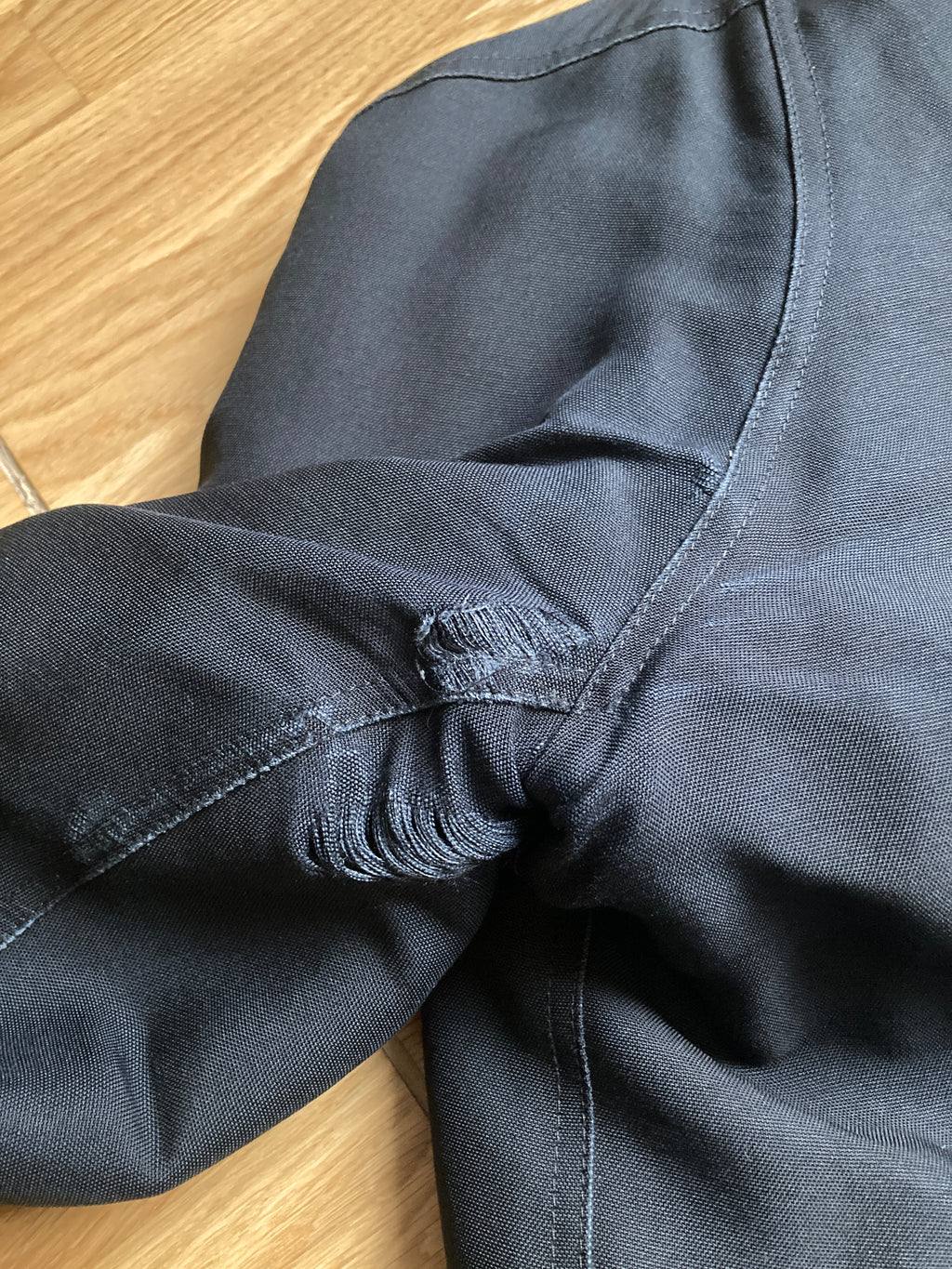 F/W 14 „MOODY“ Runway Sample Silk & Wool Down-Filled Bomber Jacket in Black