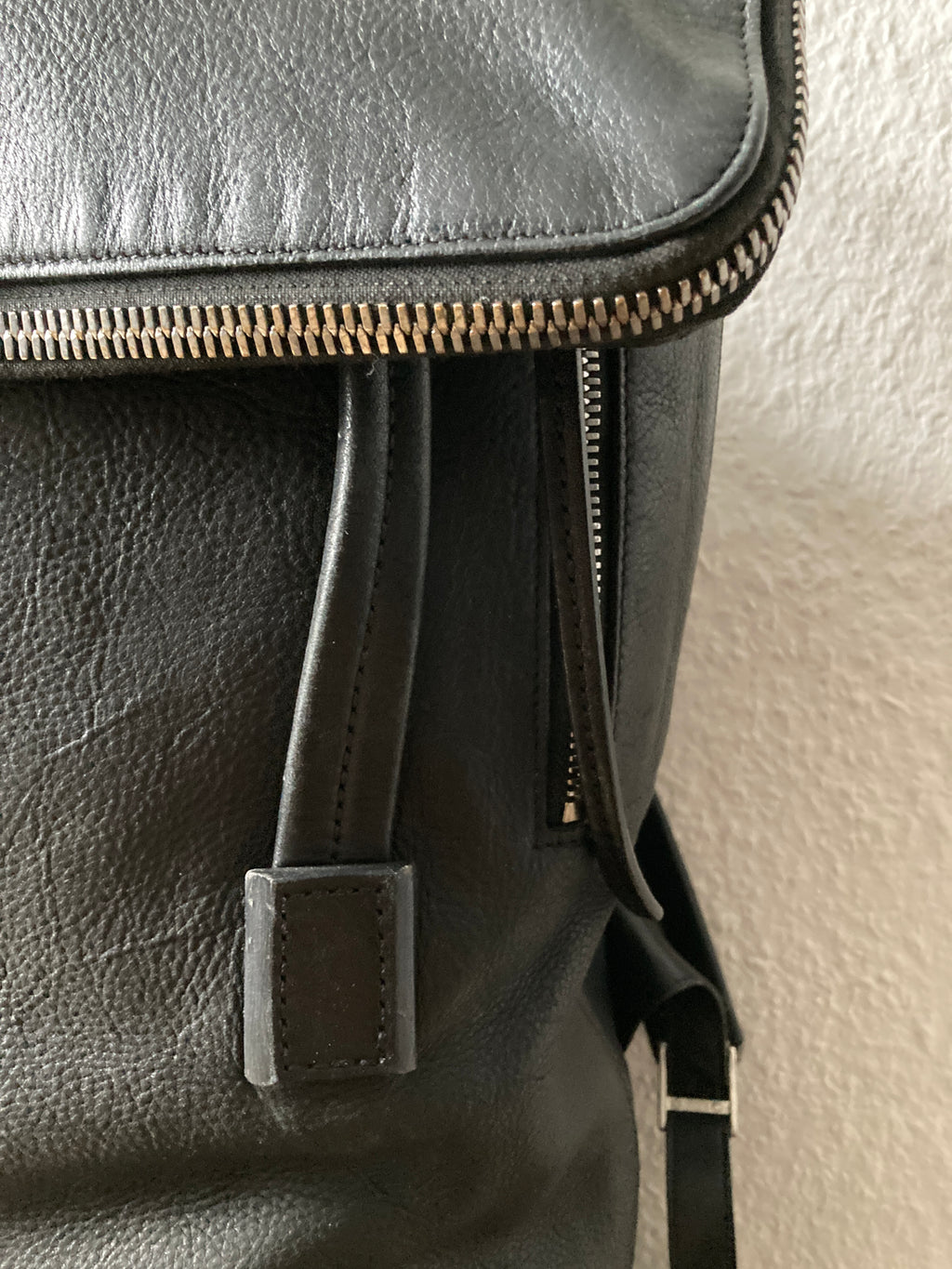 S/S 18 "DIRT" Large Black Duffle Calf Leather Backpack Rick Owens
