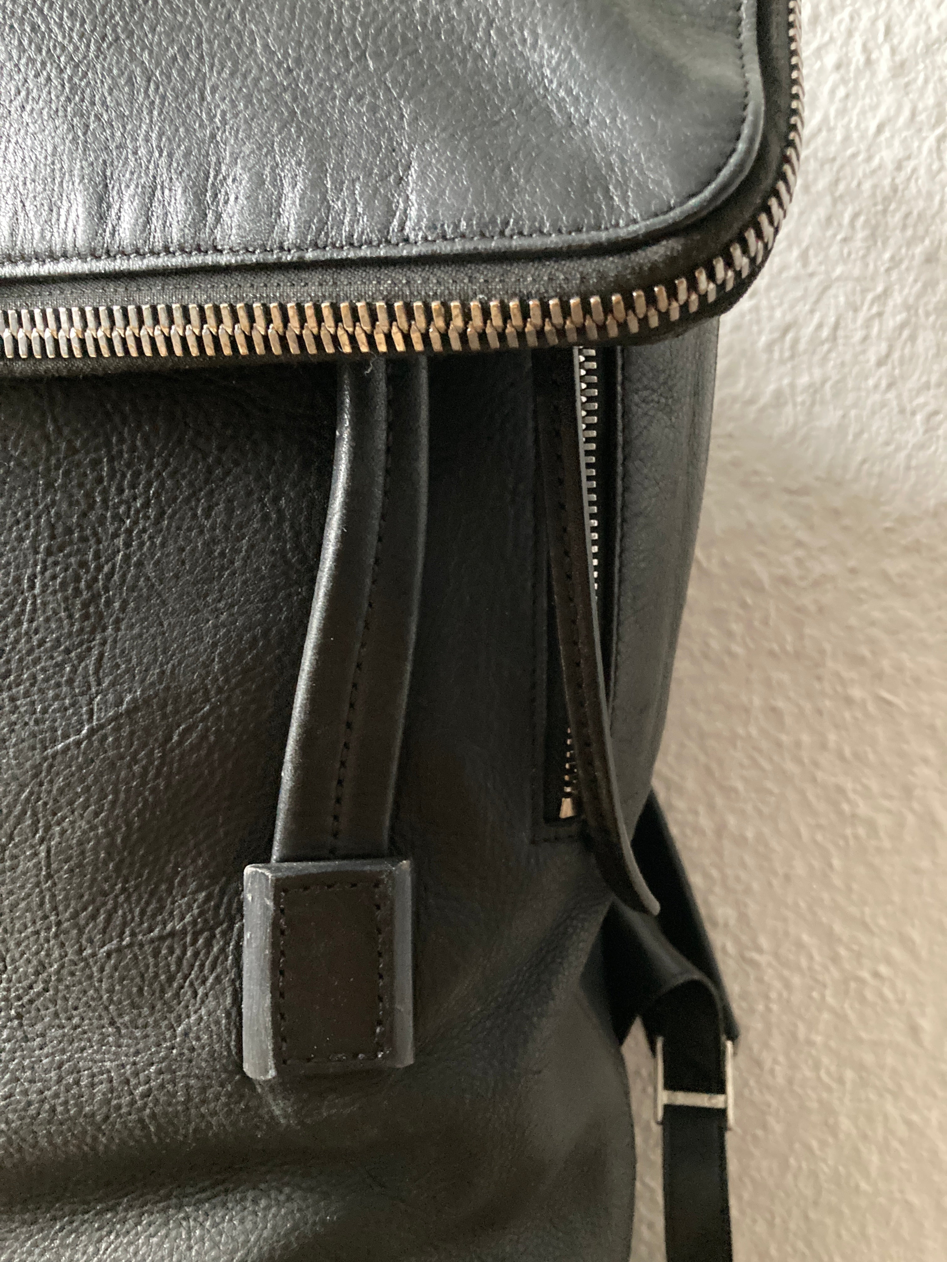 S/S 18 "DIRT" Large Black Duffle Calf Leather Backpack Rick Owens