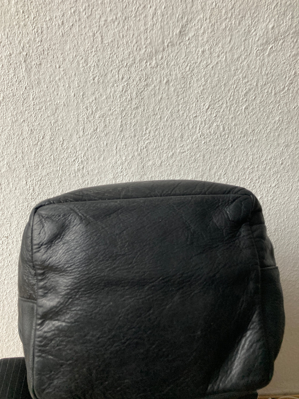 S/S 18 "DIRT" Large Black Duffle Calf Leather Backpack Rick Owens