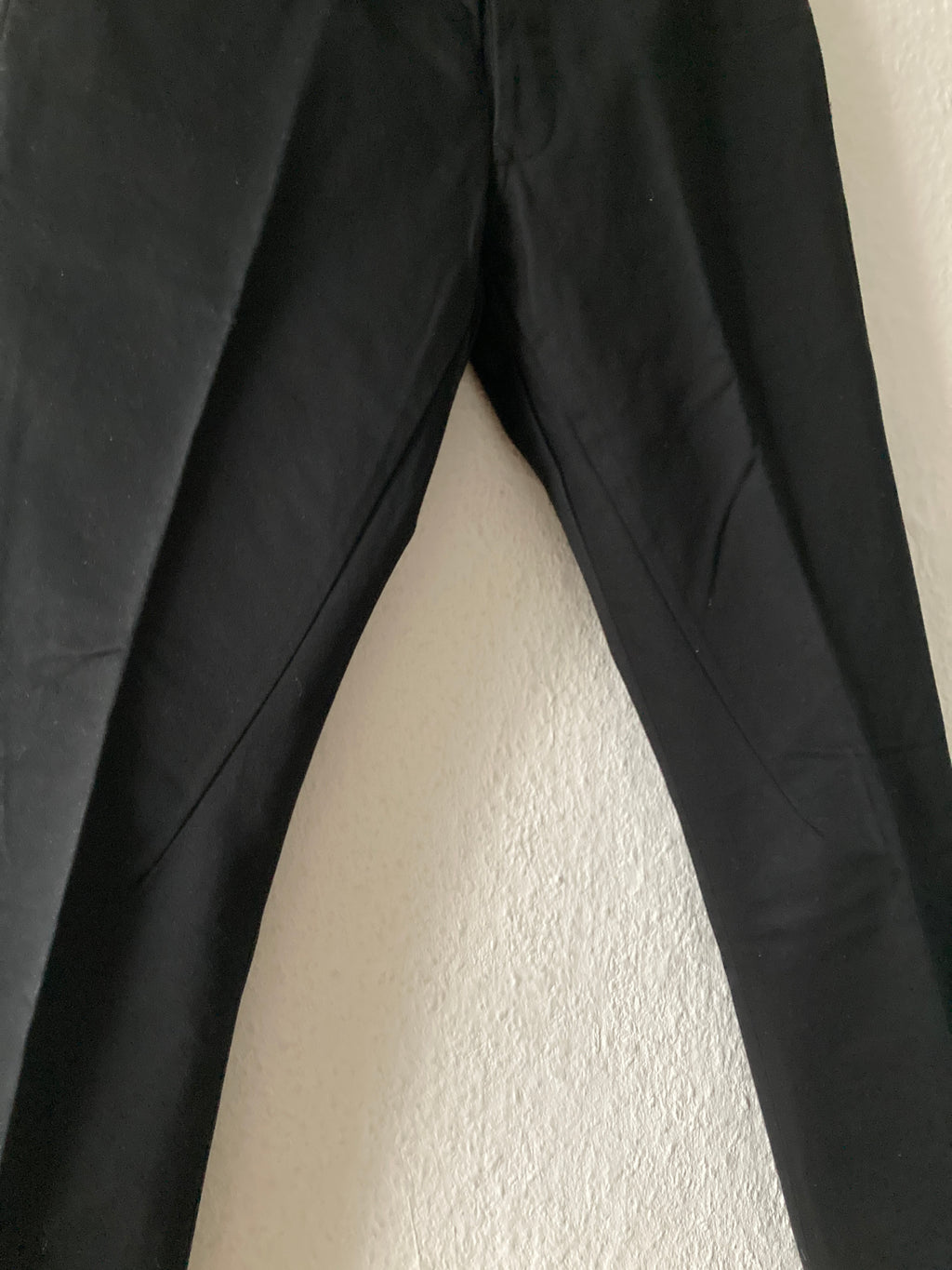 F/W 08 "STAG" Frayed Hem Black Cotton Trousers Rick Owens M