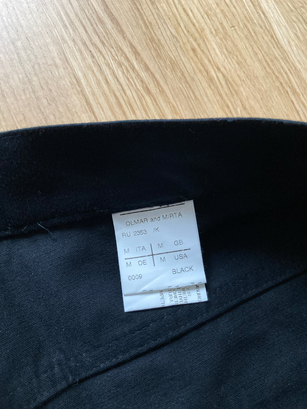 F/W 08 "STAG" Frayed Hem Black Cotton Trousers Rick Owens M