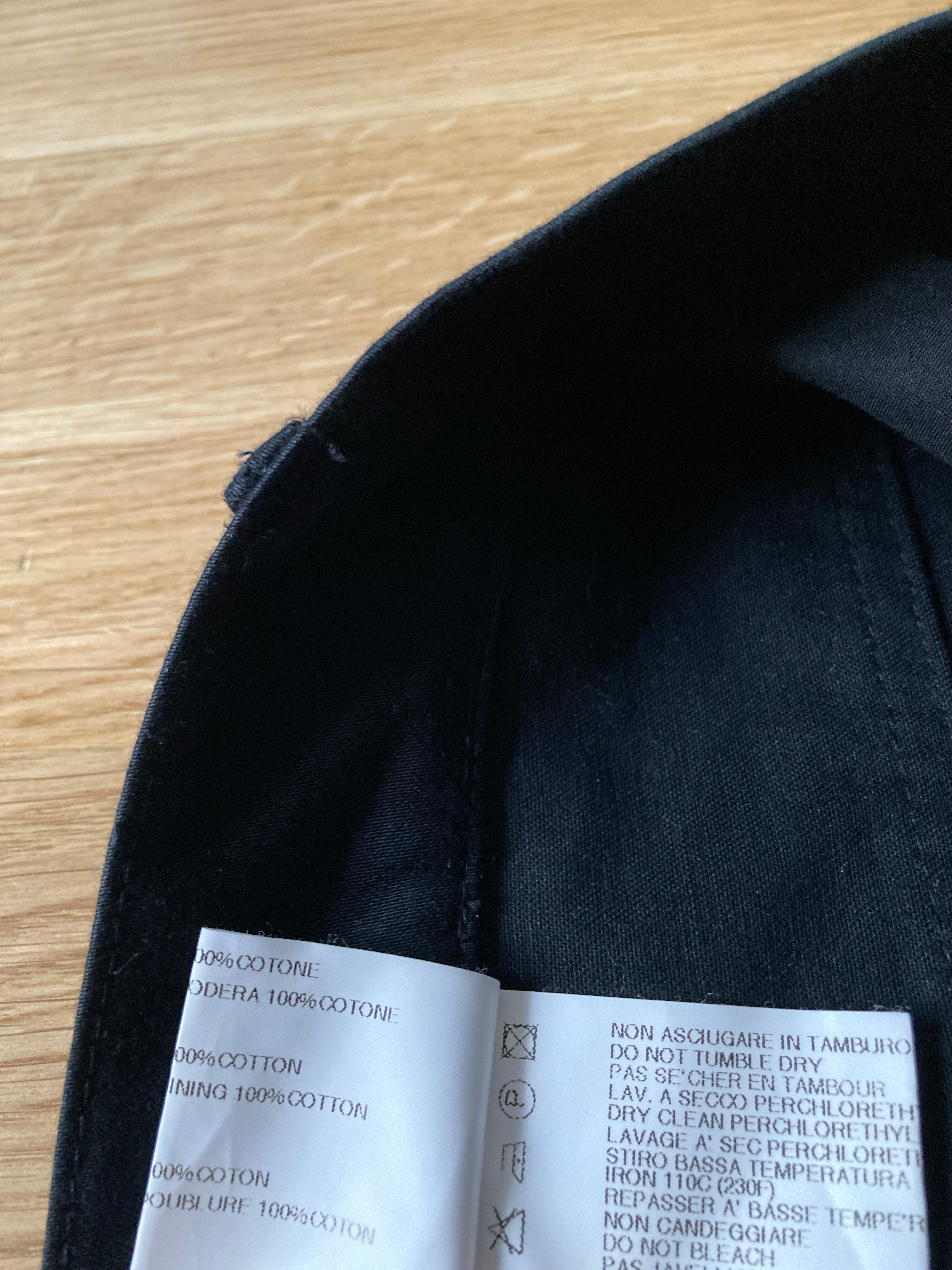 F/W 08 "STAG" Frayed Hem Black Cotton Trousers Rick Owens M