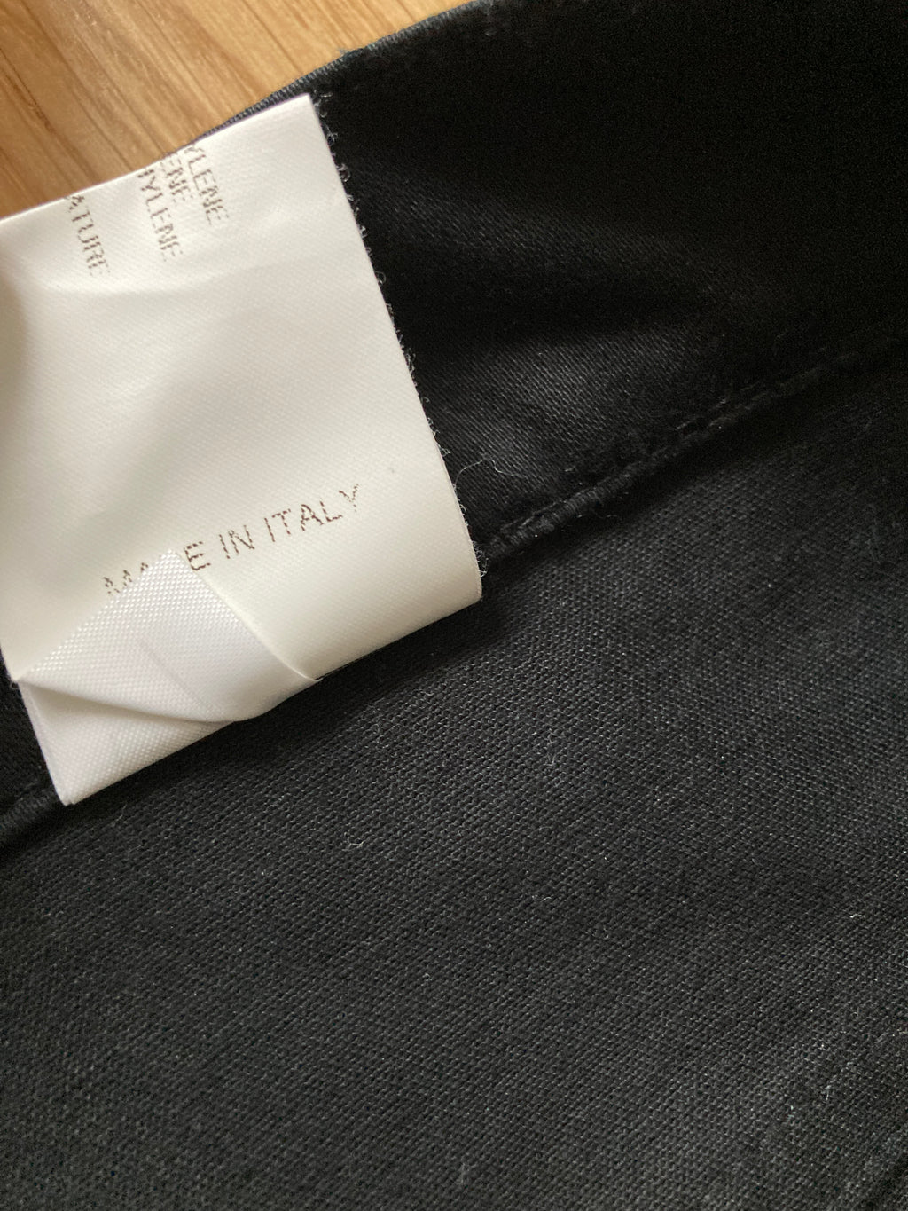 F/W 08 "STAG" Frayed Hem Black Cotton Trousers Rick Owens M