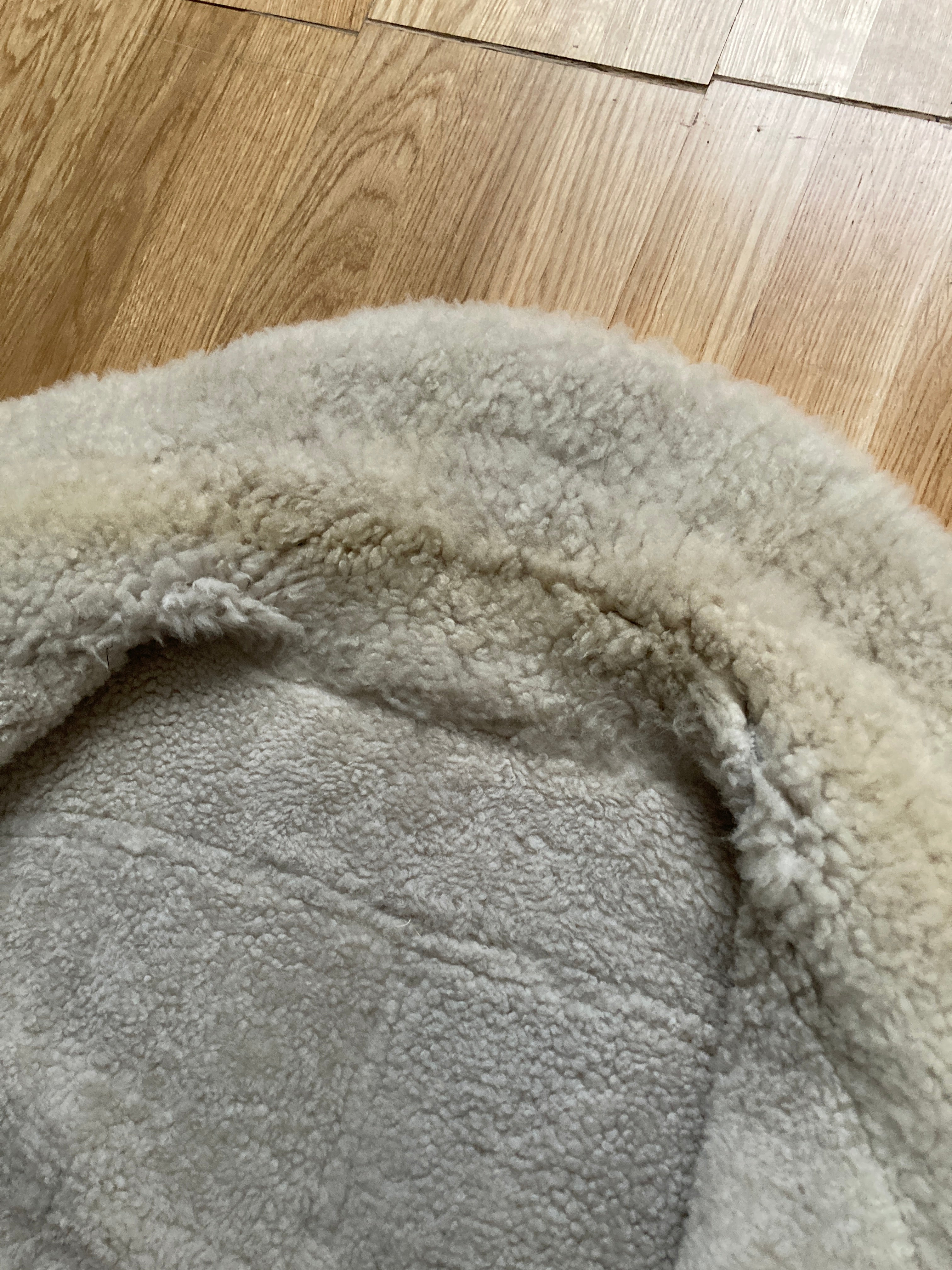 F/W 08 "STAG" Black & White Geo Shearling Jacket Rick Owens