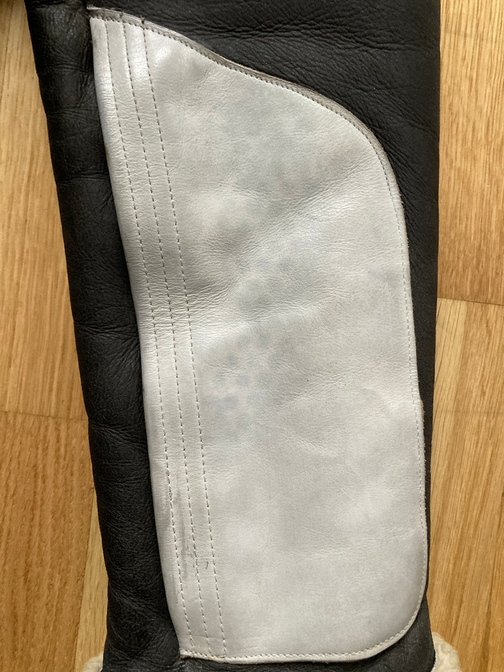 F/W 08 "STAG" Black & White Geo Shearling Jacket Rick Owens