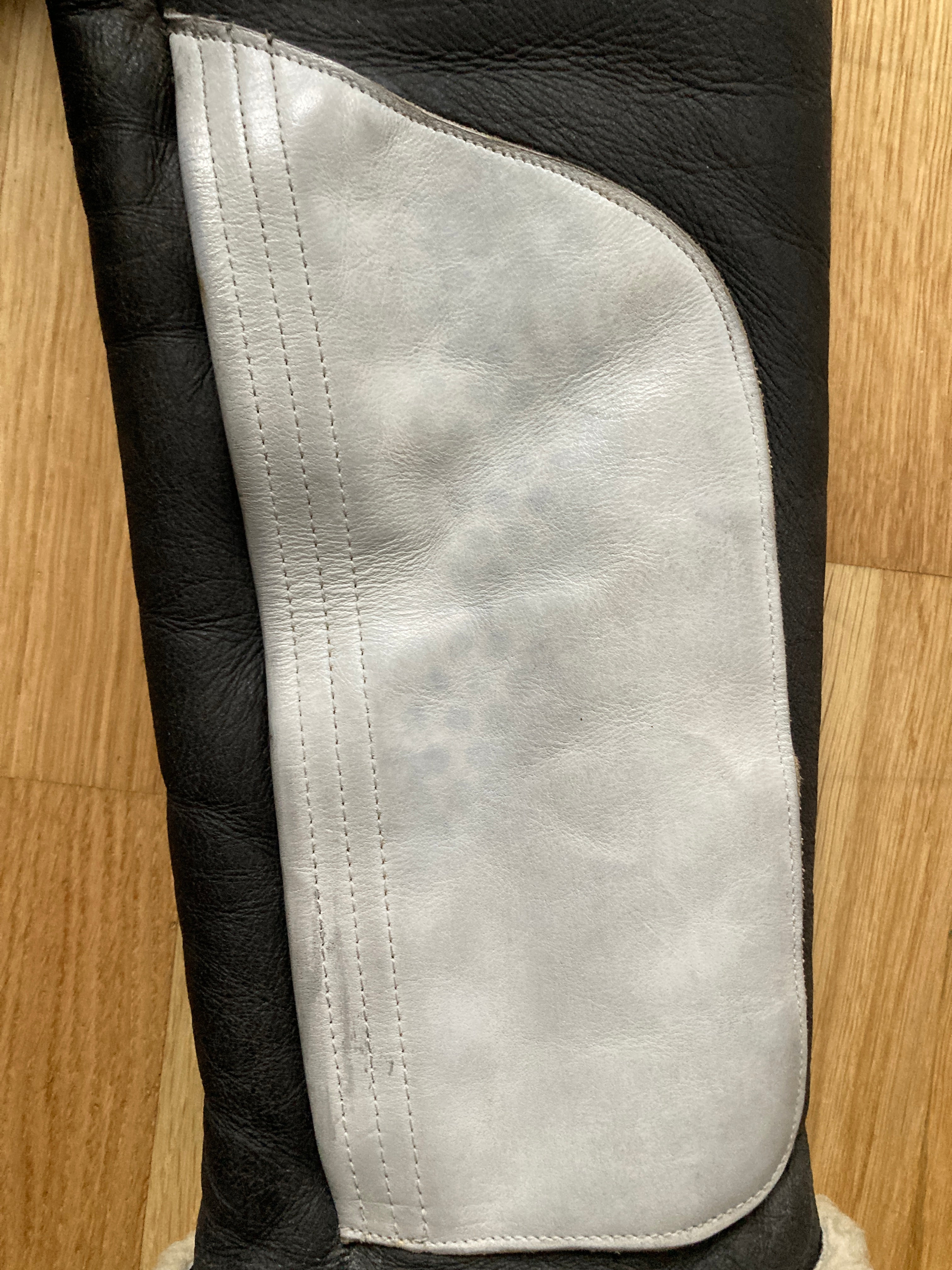 F/W 08 "STAG" Black & White Geo Shearling Jacket Rick Owens