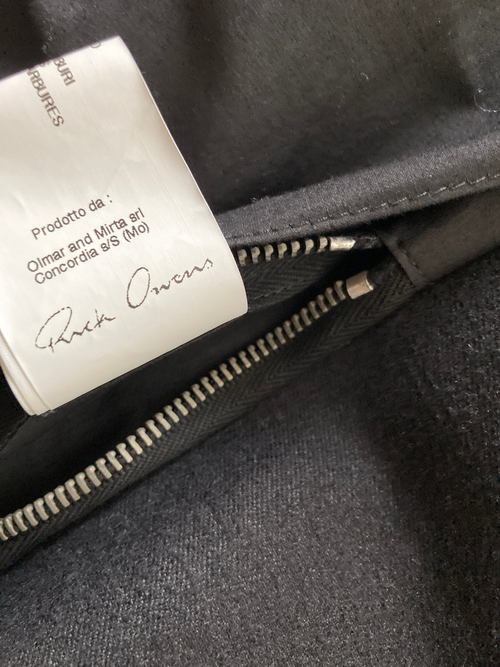 F/W 09 "CRUST" Runway Berger Ramie Coat Rick Owens M